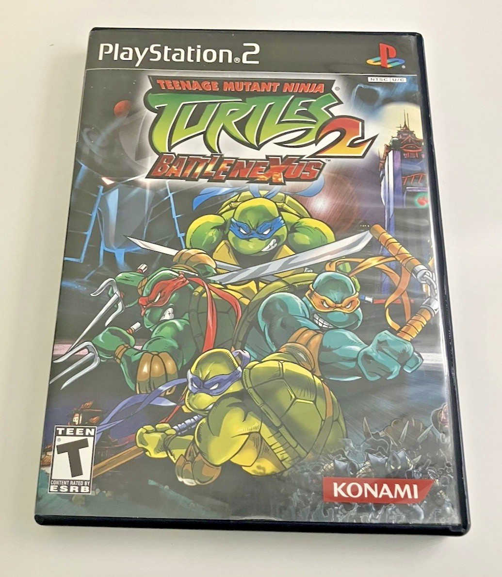 Teenage Mutant Ninja Turtles 2 Battle Nexus PS2 manual Playstation Konami TMNT