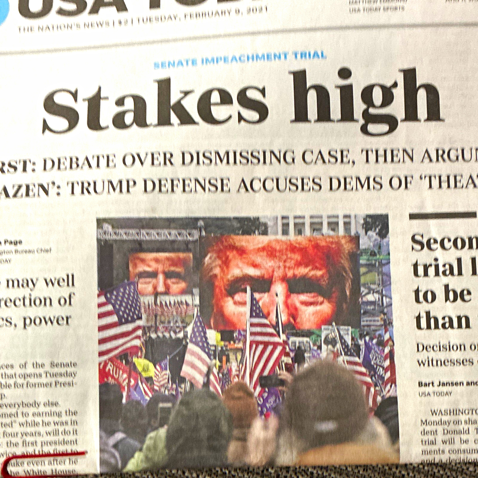 USA TODAY Front Page \