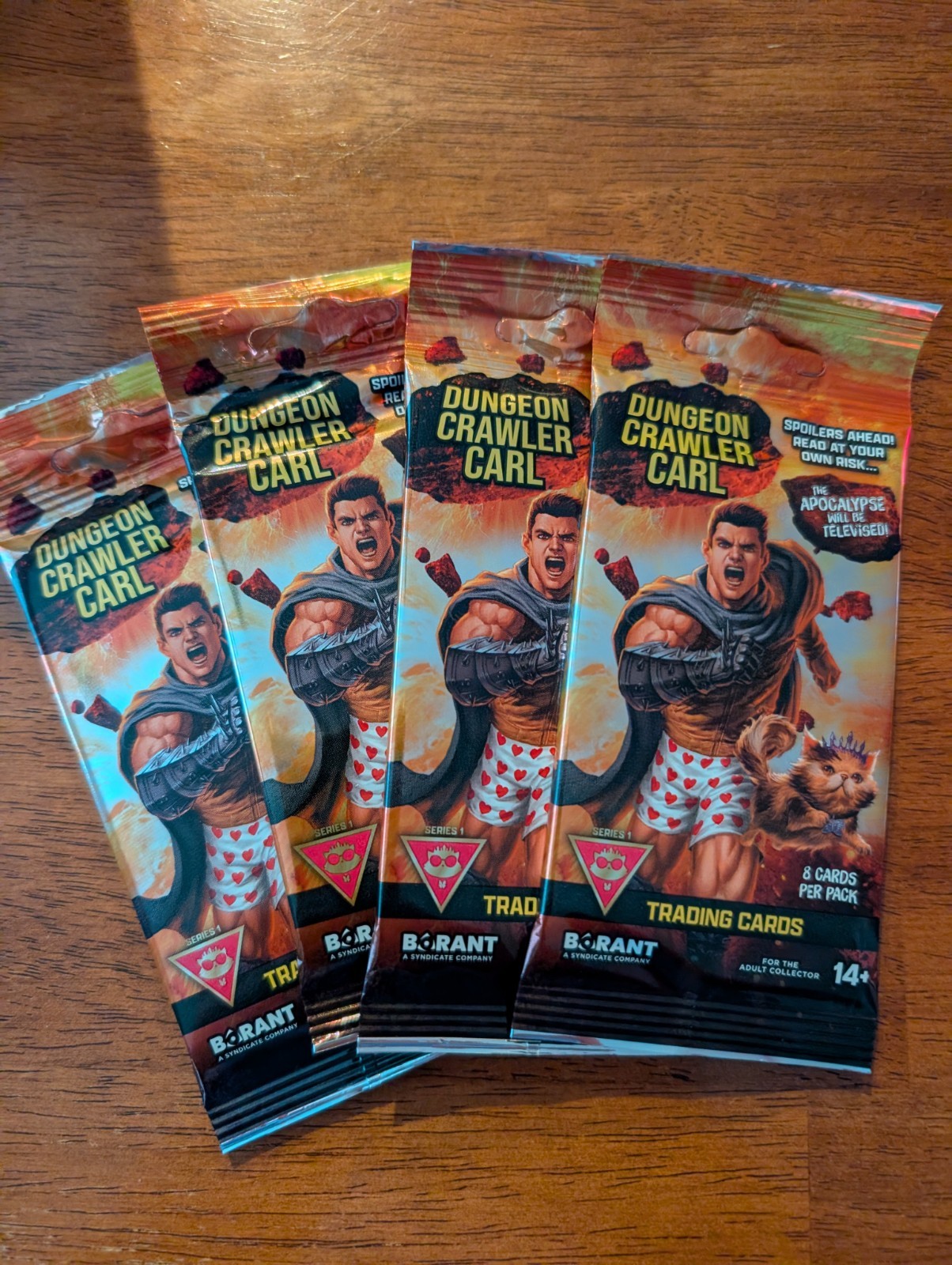 Dungeon Crawler Carl Series 1 Sealed Pack Lot of 4 Borant Trading Cards