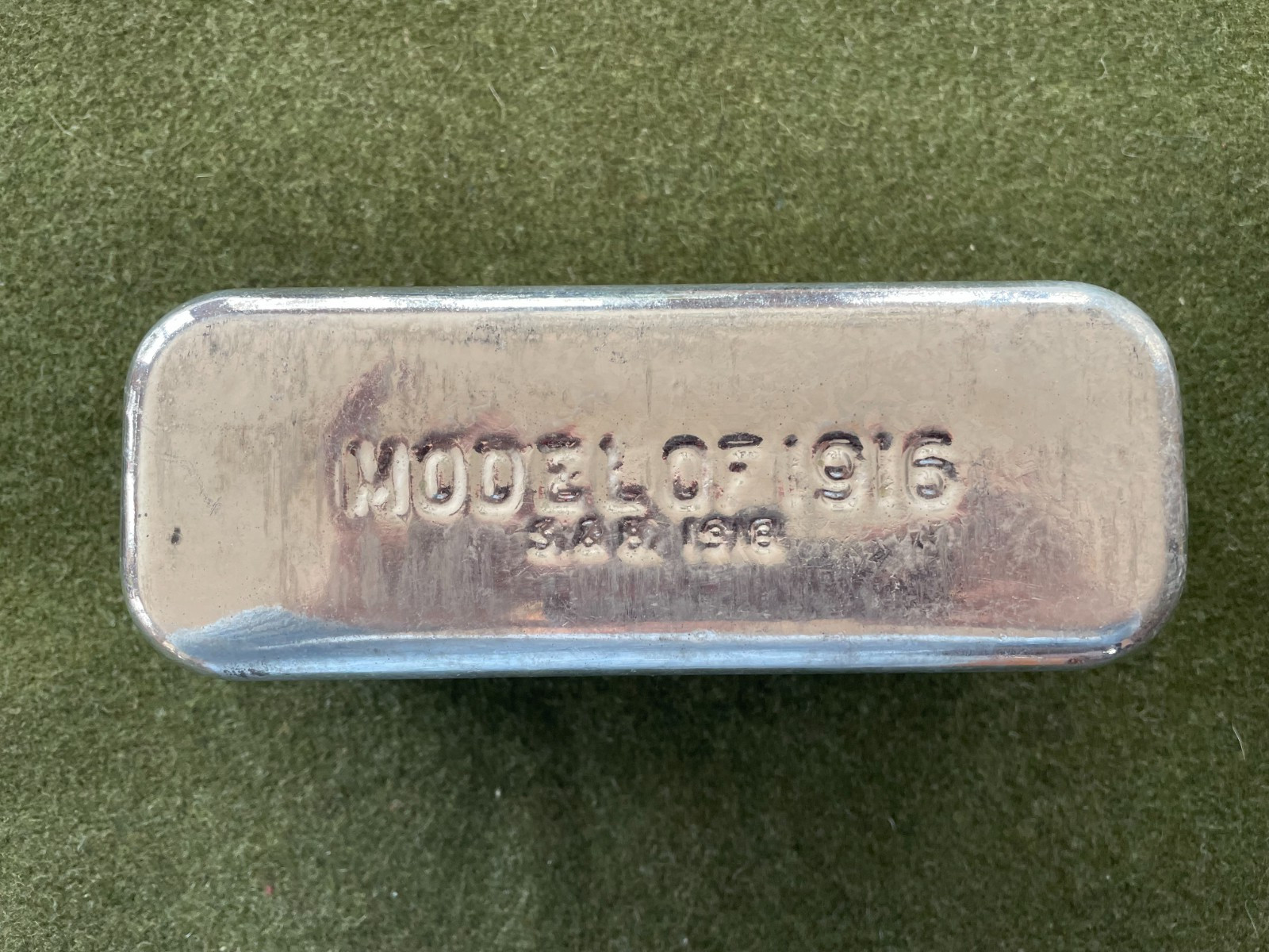 Original WWI Model of 1916 Bacon Tin Can Ration Meat Tin AEF US Army Pristine