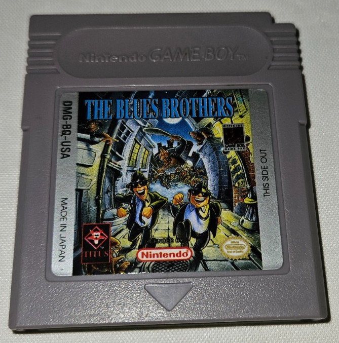 The Blues Brothers Cartridge Only Authentic Nintendo GameBoy Original DMG-BQ-USA