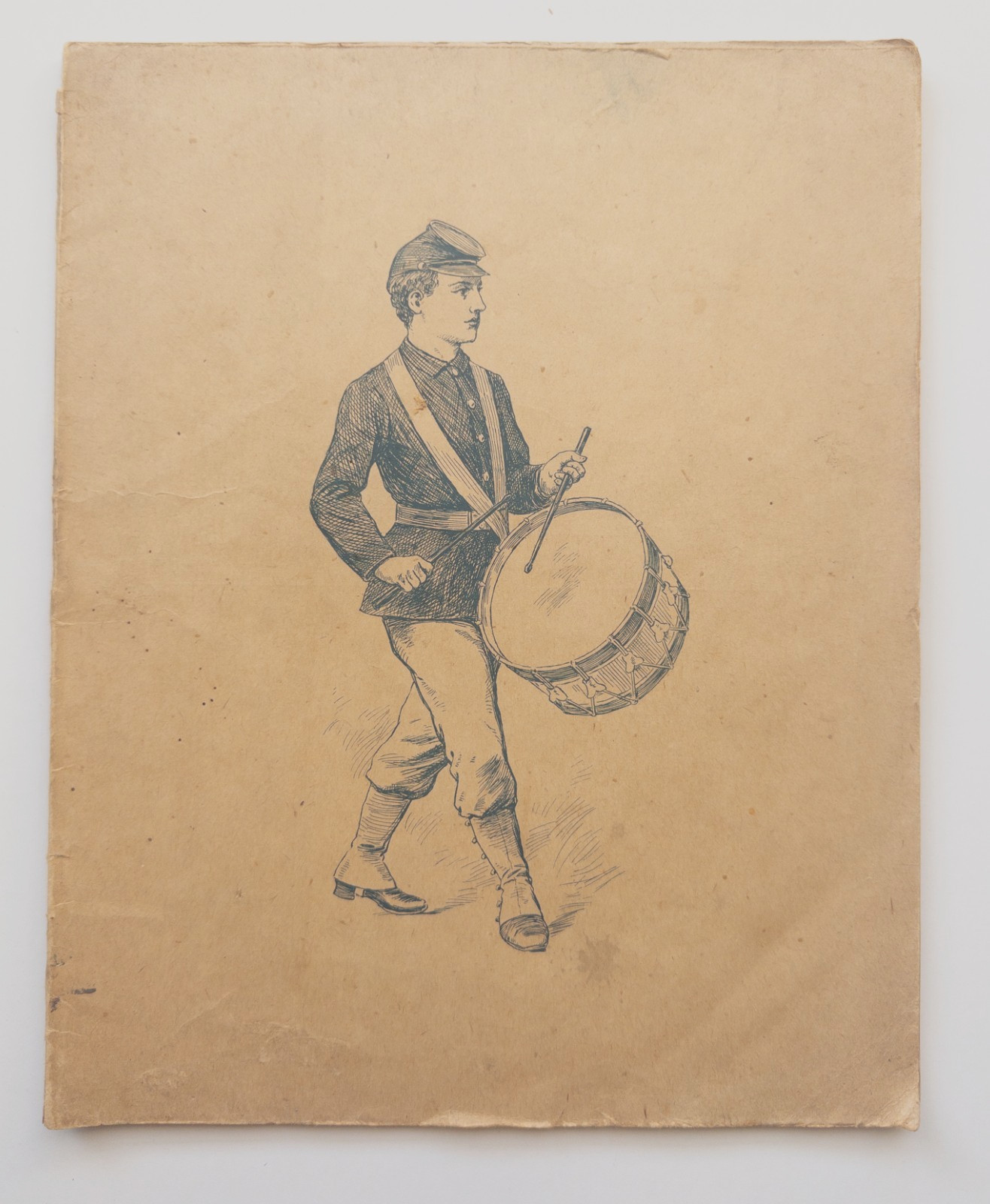 Vintage 1891 Civil War GAR Drummer Boy Battle of Shiloh Worcester Program Rare