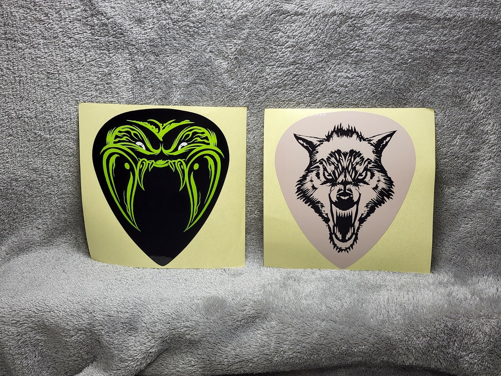 Metallica James Hetfield WHITE FANG & BLACK FANG STICKER SET