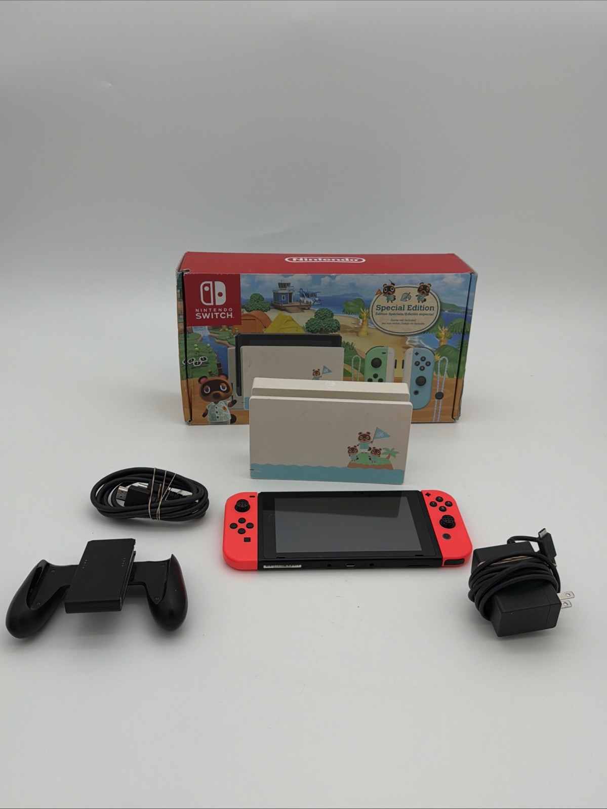 Boxed Nintendo Switch Animal Crossing New Horizons Special Edition Console