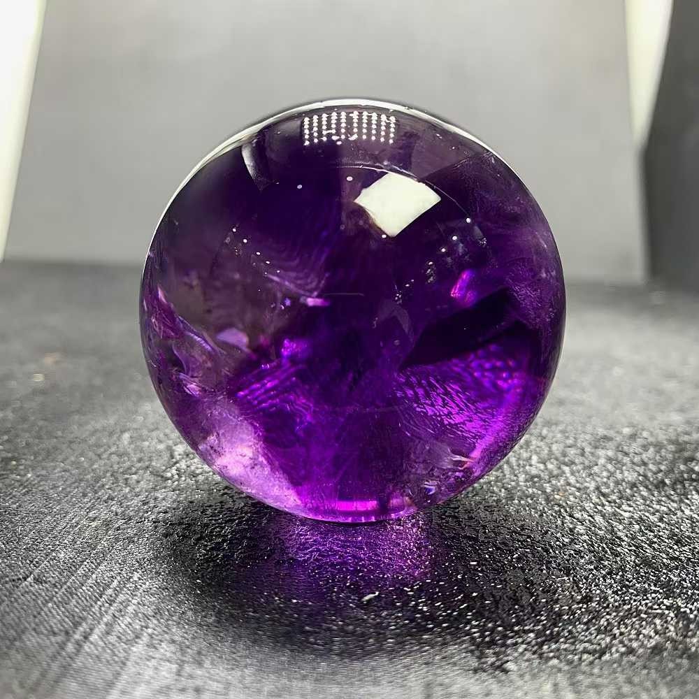 50mm Natural amethyst sphere quartz polished ball Reiki energy 170g