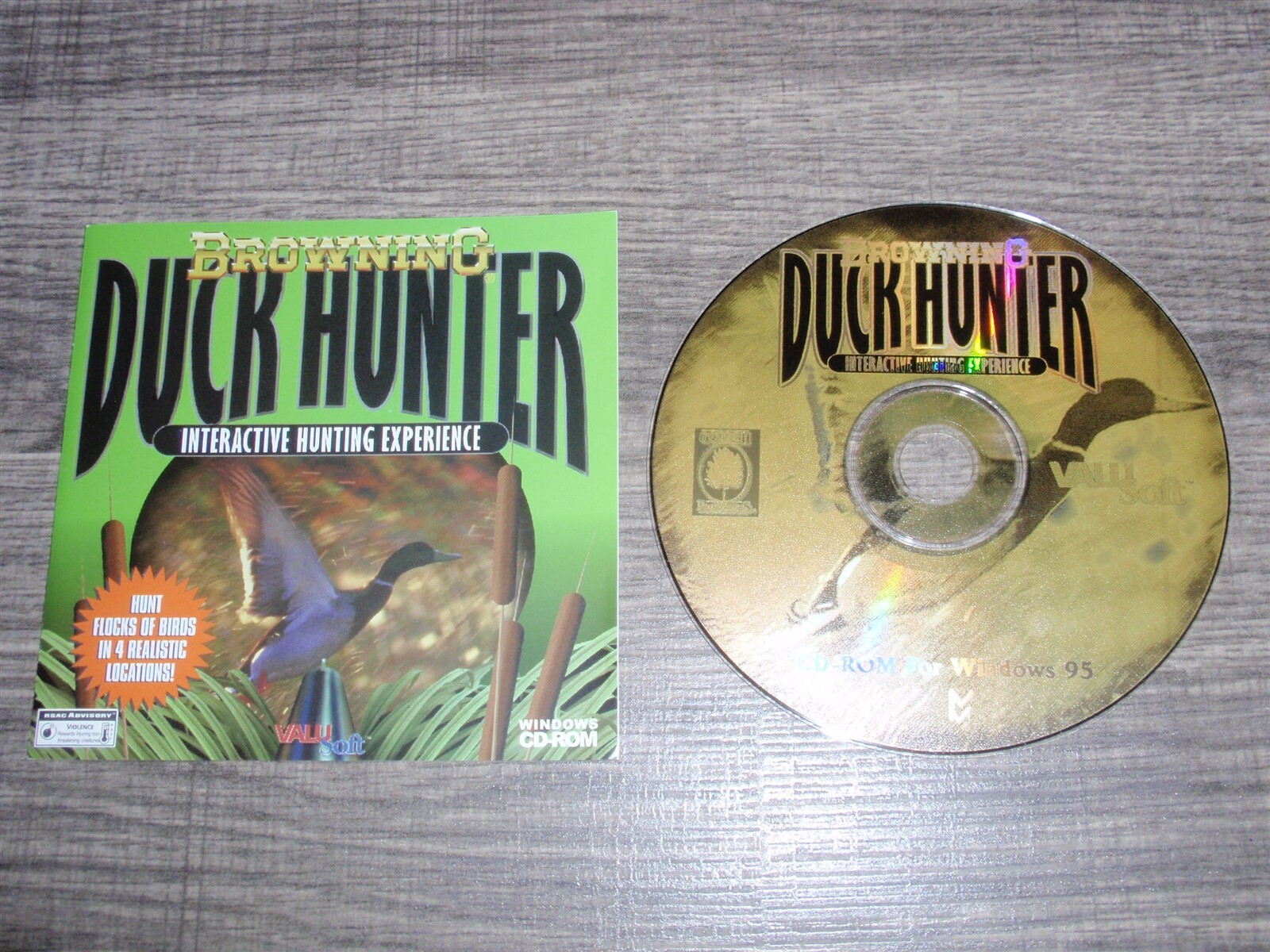 Browning Duck Hunter Interactive PC CD-ROM ValuSoft Oquirrh 1998 for Windows 95