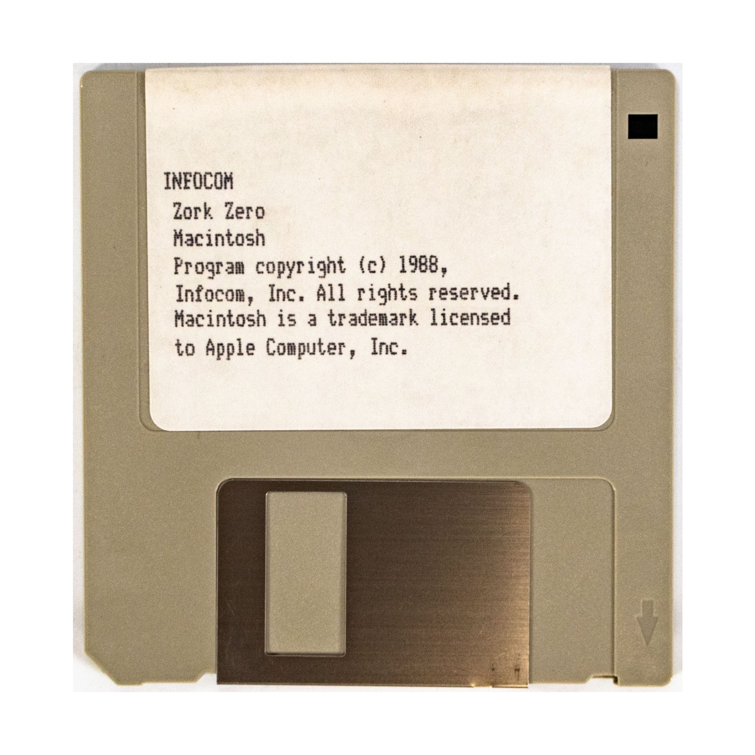 Infocom Computer Game Zork Zero VG+