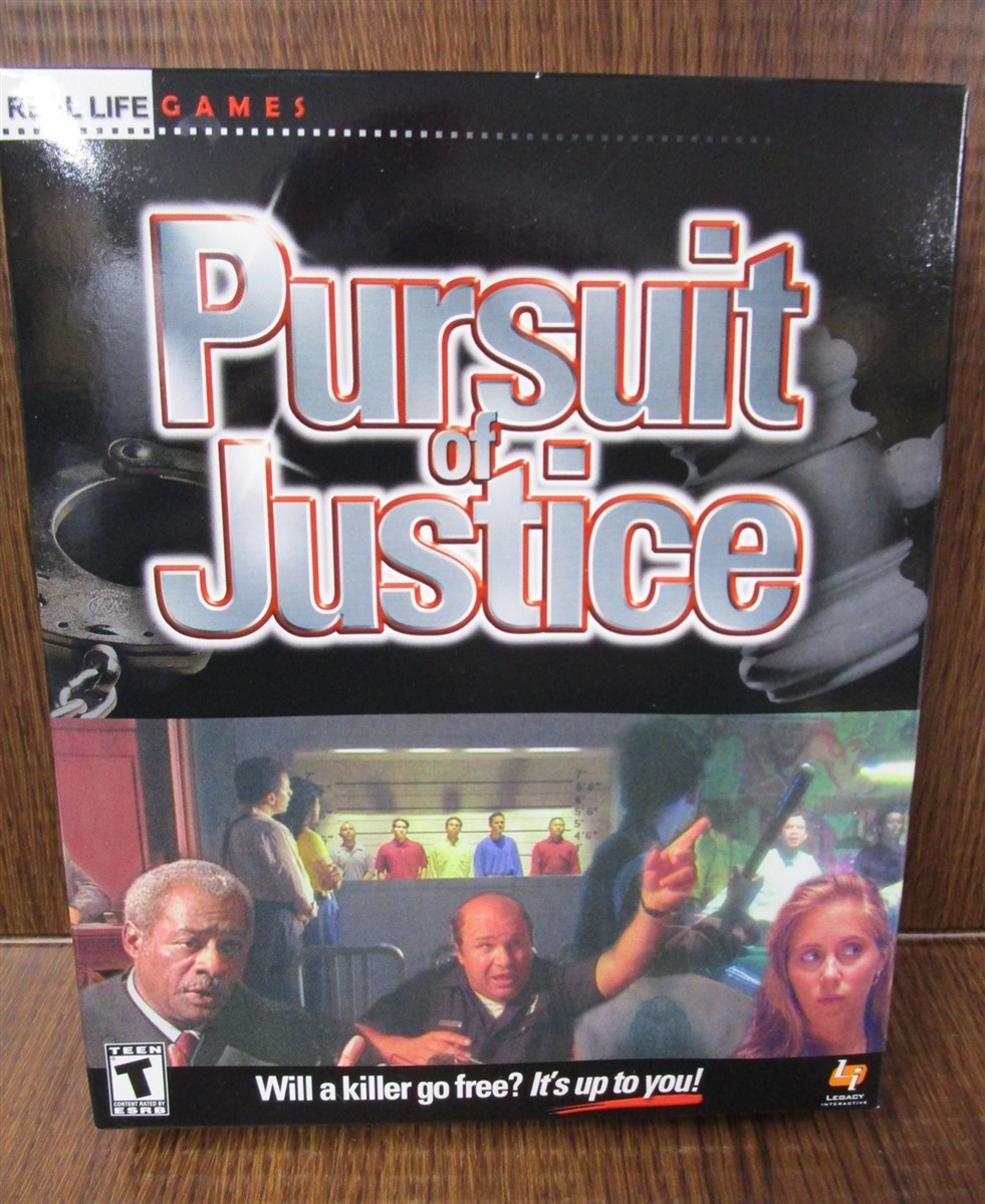 Video Game PC Pursuit of Justice VINTAGE NEW SEALED Big Box #2
