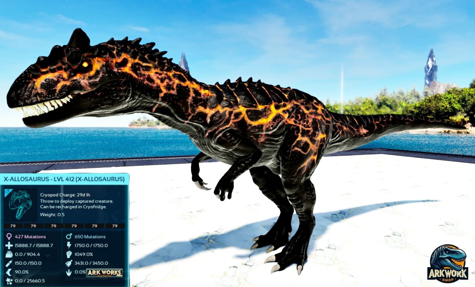 🦖ARK Survival Ascended X-Creatures Top Stats PVE PS5/XBOX/PC