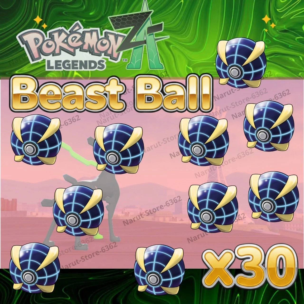 Beast Ball x30🔥for Pokemon Legends ZA Z-A