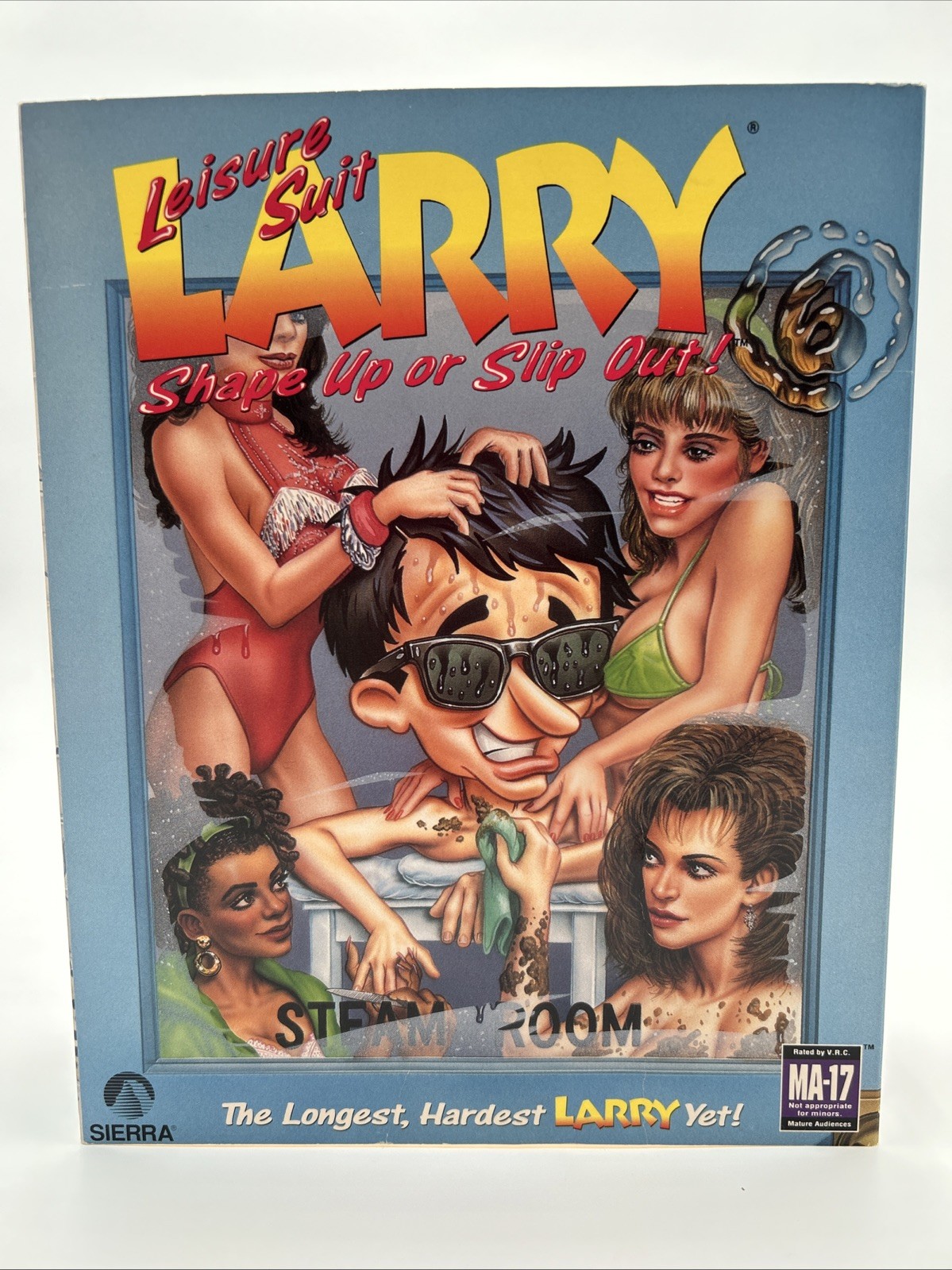 Leisure Suit Larry 6 Shape Up or Slip Out Steam Room - DOS 3.5