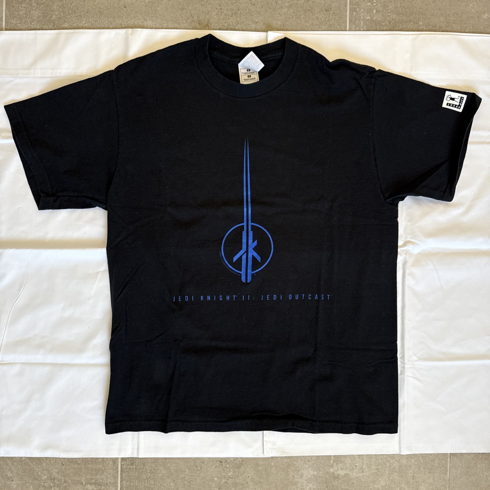Star Wars Jedi Knight 2 Jedi Outcast Vintage T-shirt 2002 RARE LucasArts Promo