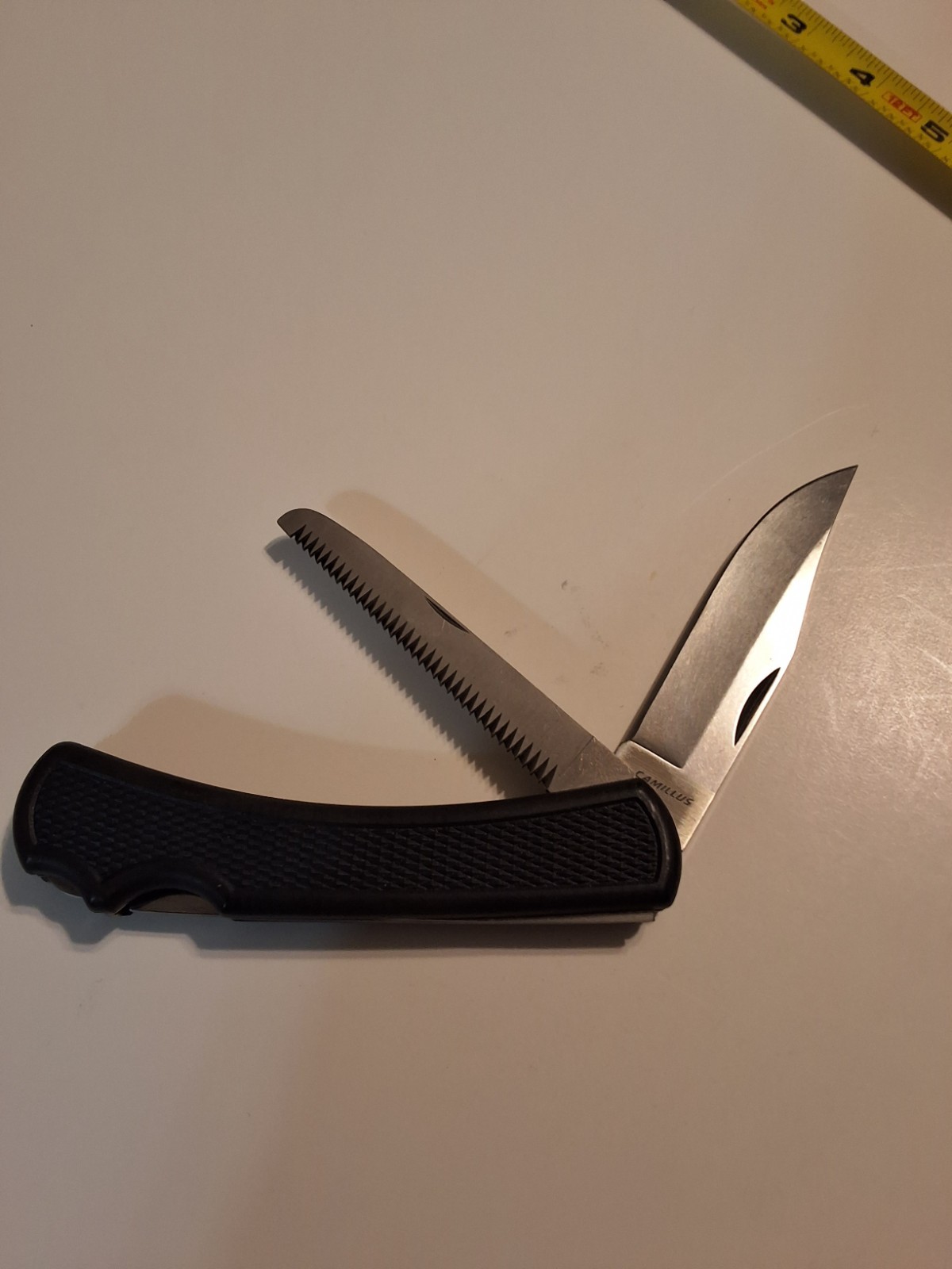 VINTAGE CAMILLUS 892 PROMASTER DOUBLE LOCKBACK KNIFE SAW R-3 PATENTED VARIANT