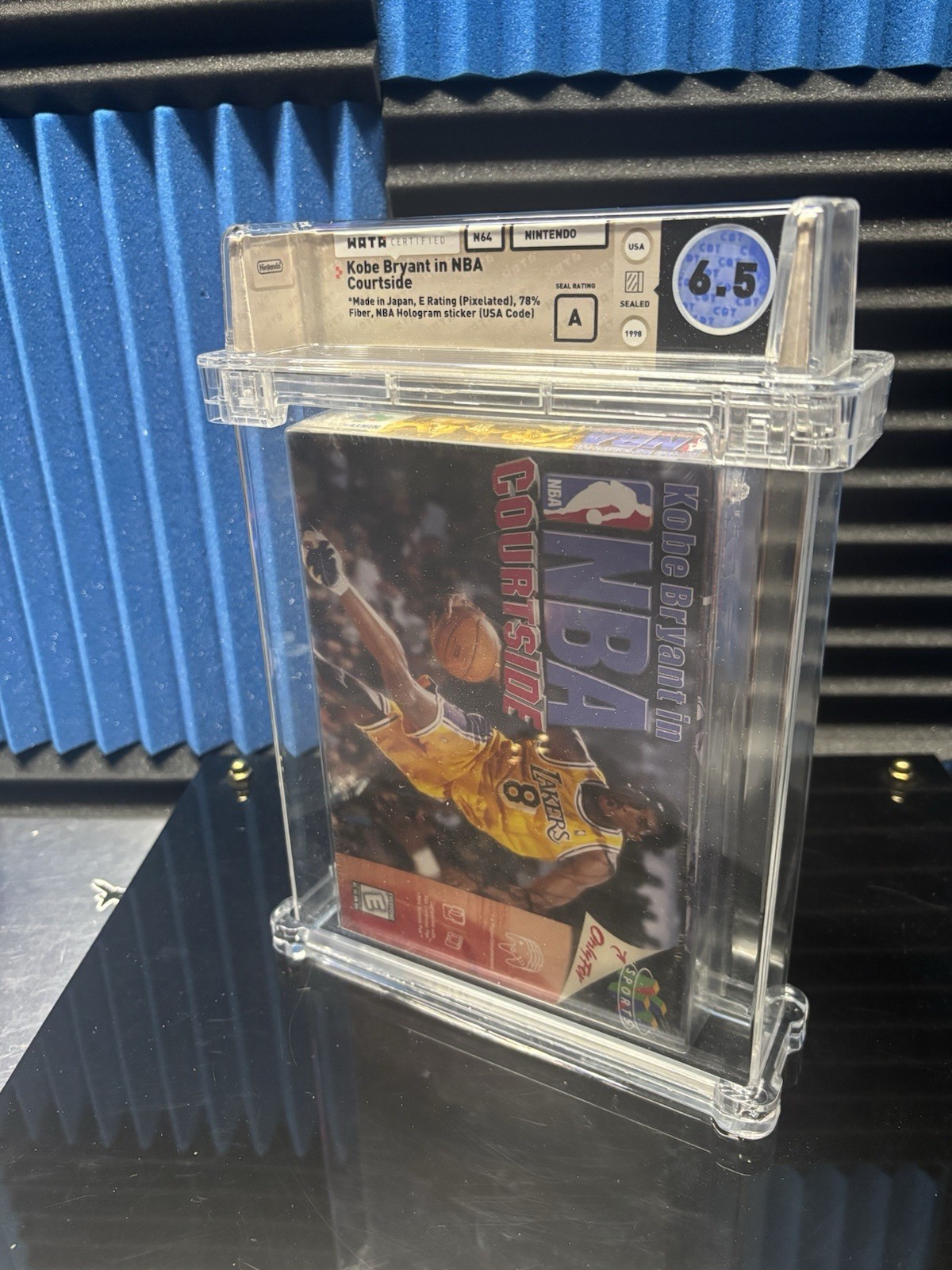 Kobe Bryant in NBA Courtside N64 (Nintendo 64, 1998) Sealed Box WATA Graded  6.5