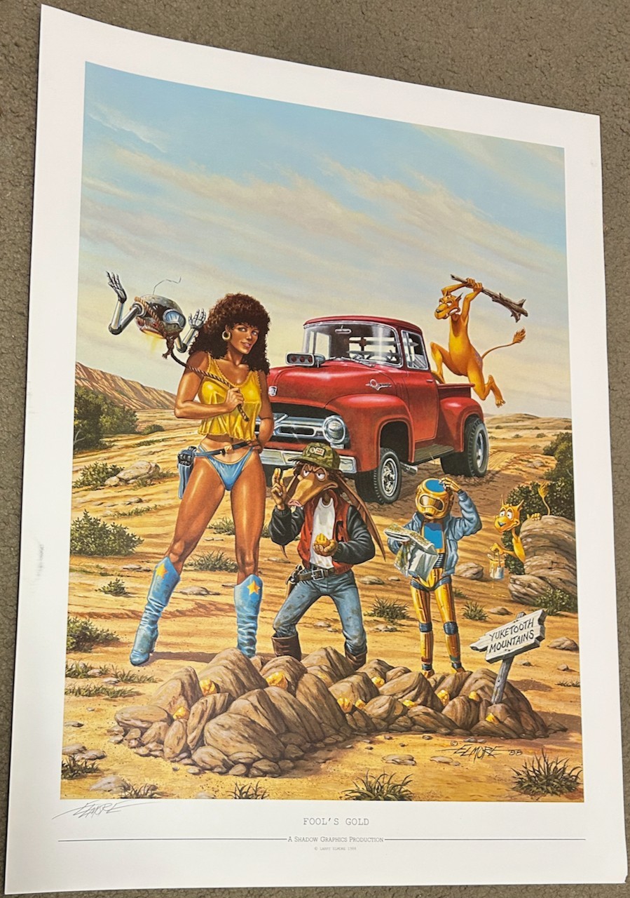 Signed Larry Elmore Original 1988 Release SnarfQuest Art Print ~ AD&D TSR RPG