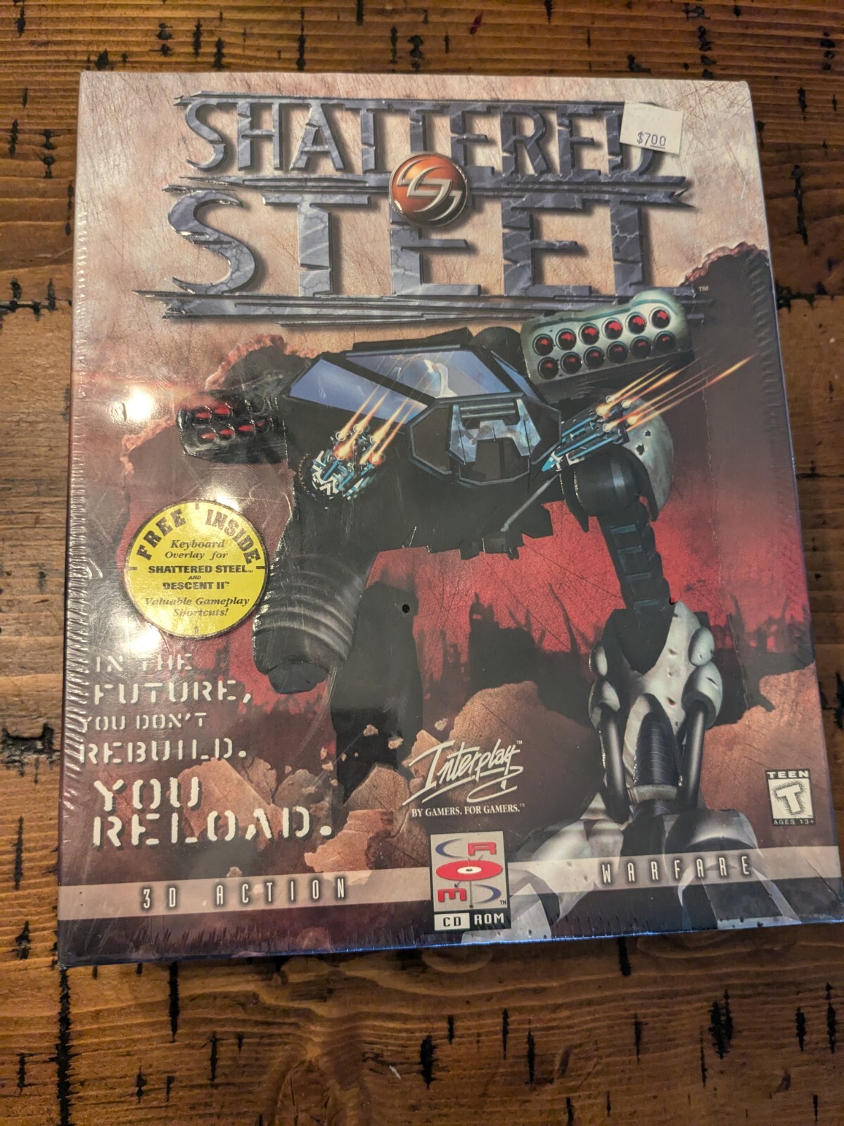 Shattered Steel PC Big Box Interplay BioWare NEW NOS Sealed Interplay