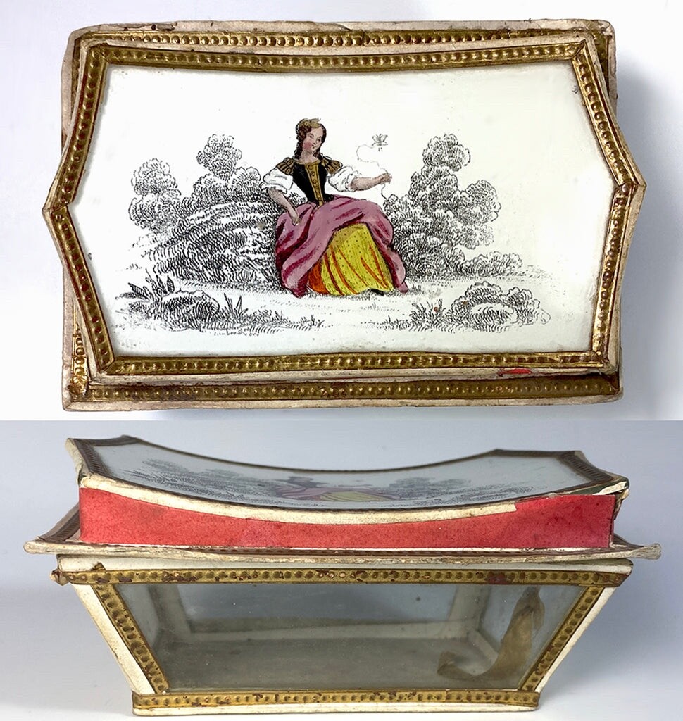 Antique French Chocolatier's or Confectioner's Presentation Box, Casket c.1795-
