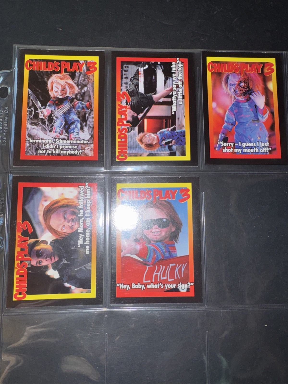 1991 Universal Child Played Free Complete Promo Card Set One Through Five