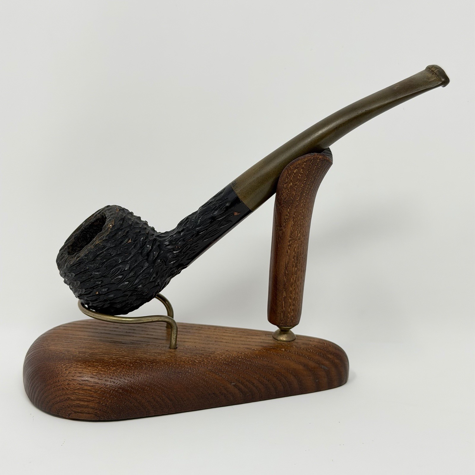 Vintage Radica Estate Pipe Straight Rustic Italy
