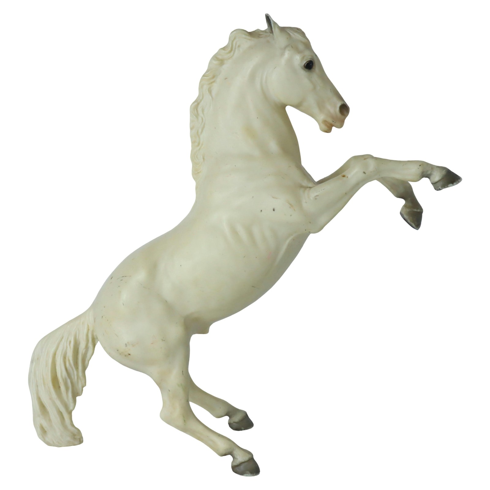 Vintage Breyer Rearing Horse Fighting Stallion King #30 Alabaster White 1960s