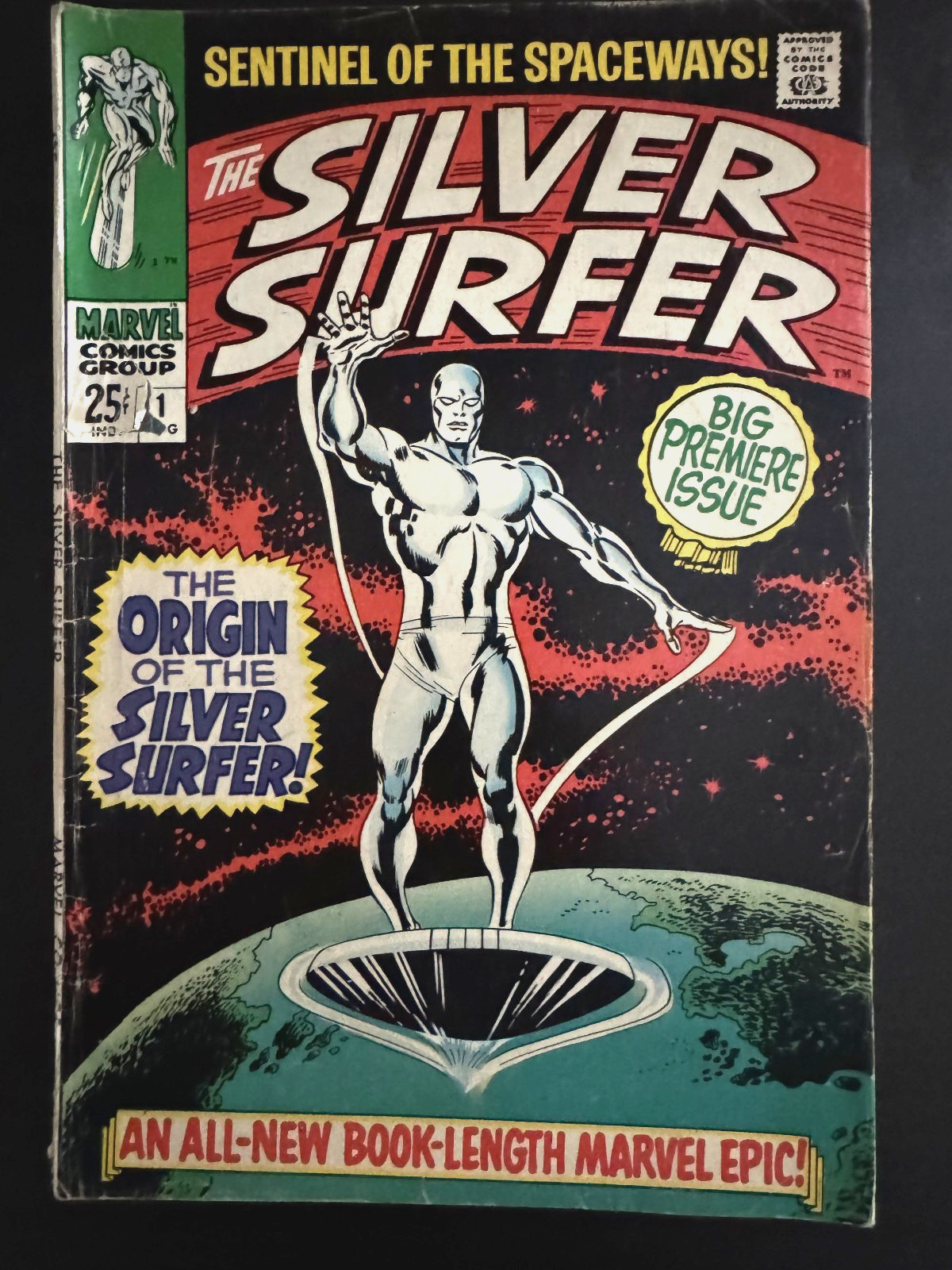 The Silver Surfer #1 (Marvel Comics, August 1968) Origin Issue Galactus Watcher