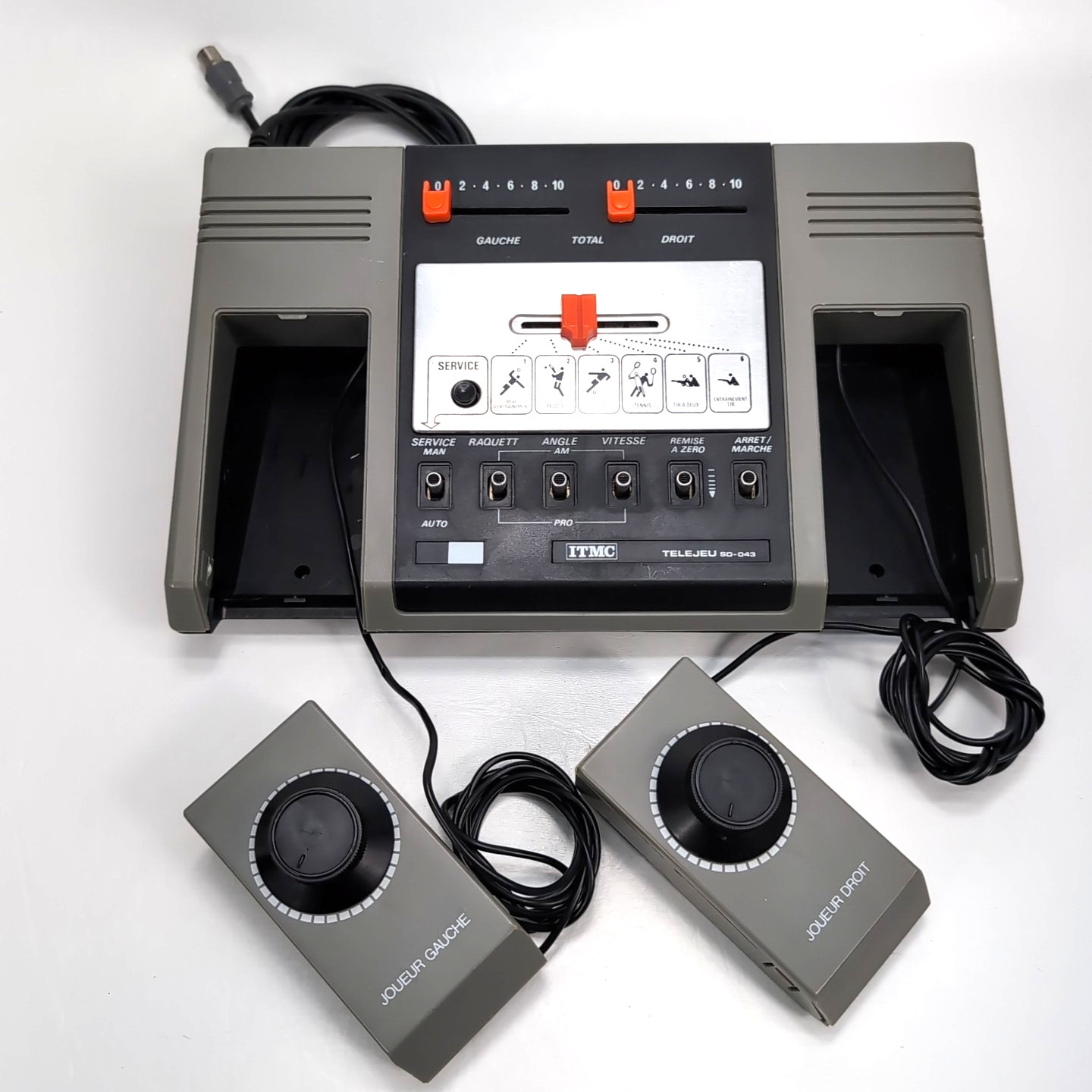 1978 ITMC Telejeu SD-043 Pong Clone Console Vintage Untested As-Is