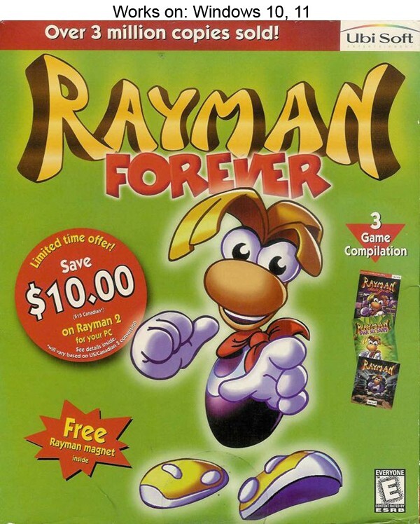 Rayman Forever PC Game Ubisoft 1998 Windows 10 11