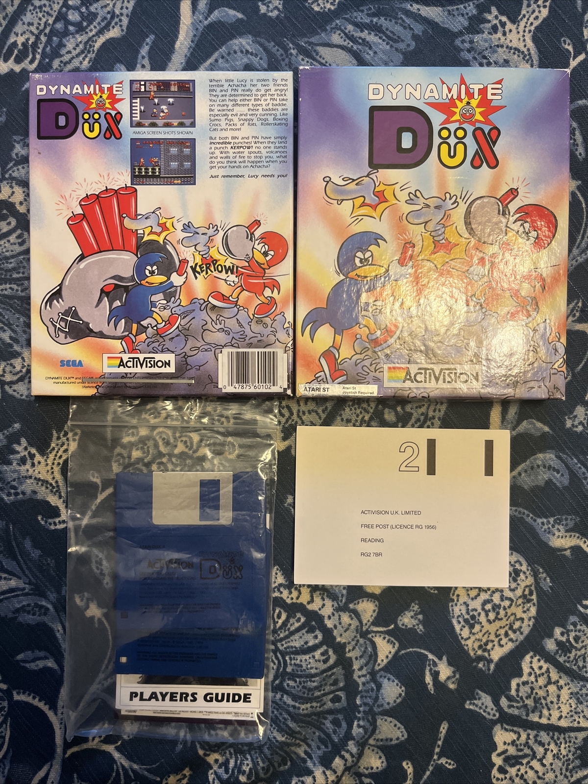 Dynamite Dux - Atari ST - Sega / Activision - Big Box Complete CIB Disks Inserts