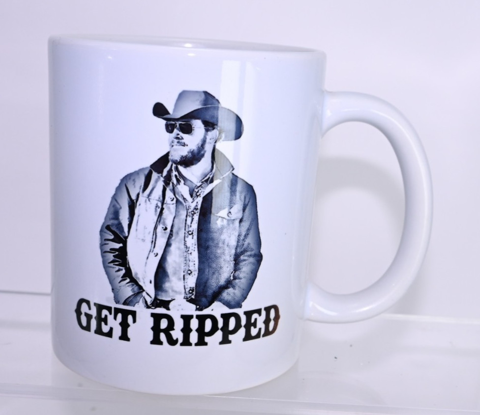 Get Ripped Coffee mug the show Yellowstone or Dutton Ranch has rip both sides