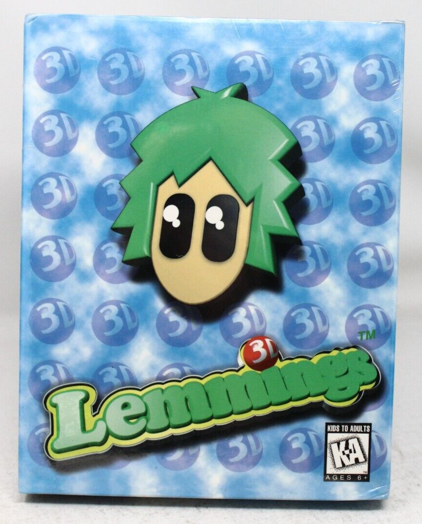 Lemmings 3D (1995)- PC - Big Box - New Sealed