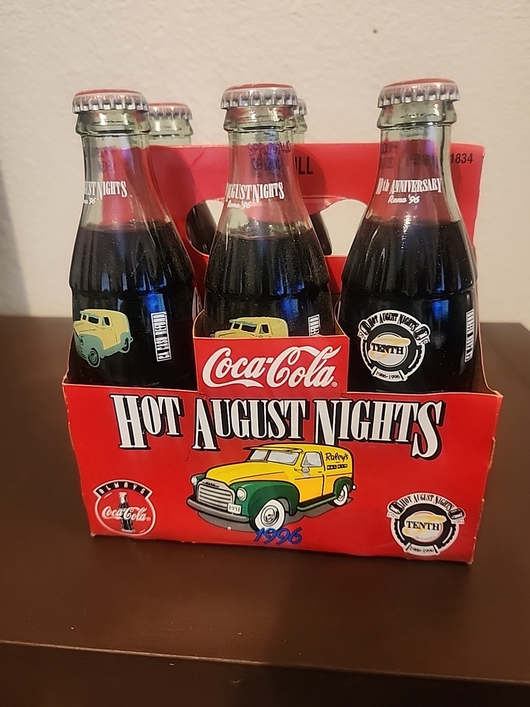 Coca-Cola 1996 Hot August Nights Reno 6 Pack - Unopened NOS