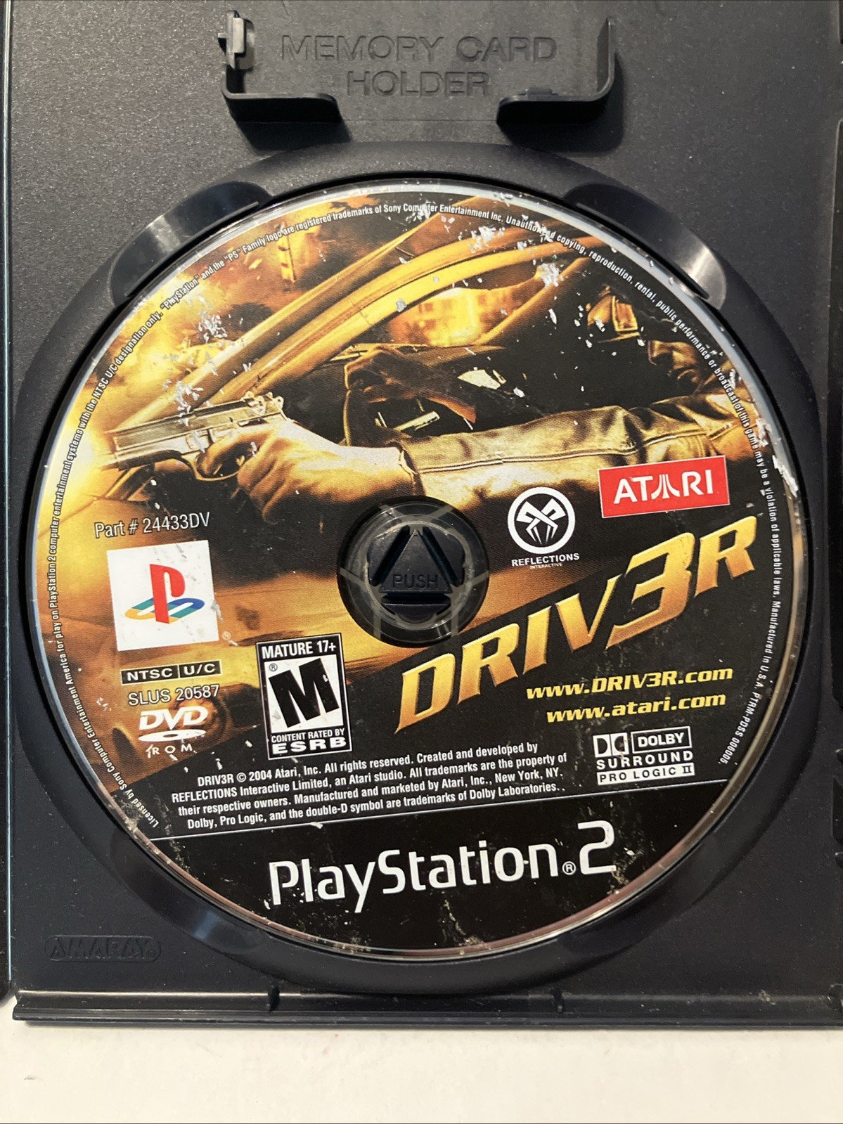 Driv3r (Sony PlayStation 2 PS2, 2004) Driver 3 Disc Only Scratches Tested