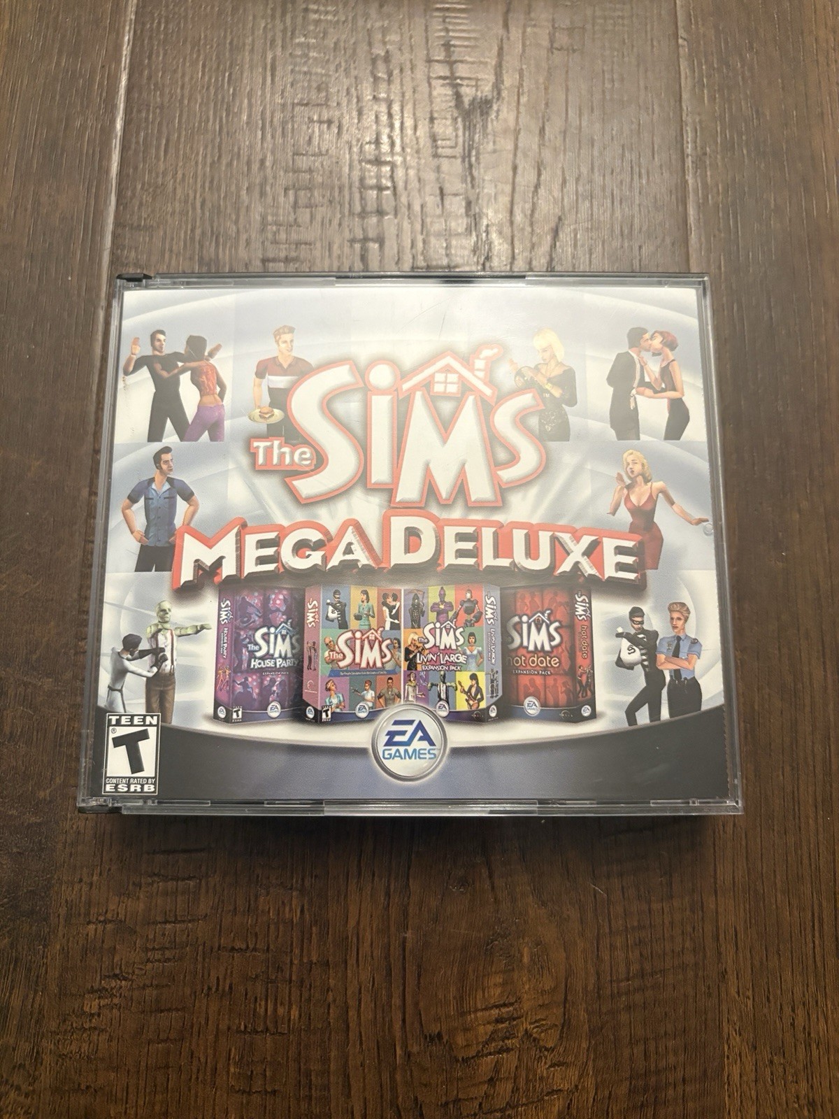 THE SIMS MEGA DELUXE 4 DISC COMPUTER PC VIDEO GAME