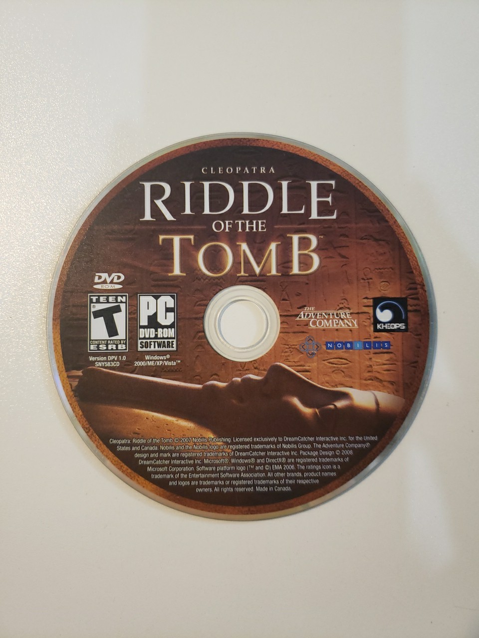 Cleopatra Riddle Of The Tomb - Pc (Disc Only)