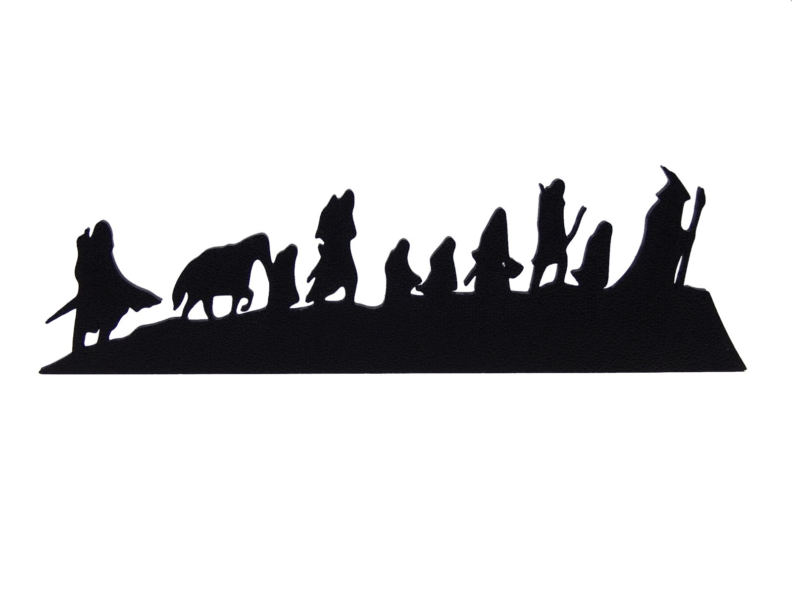 Lord of the Rings Fellowship Wall Sign Desk Shelf Sitter Art 8