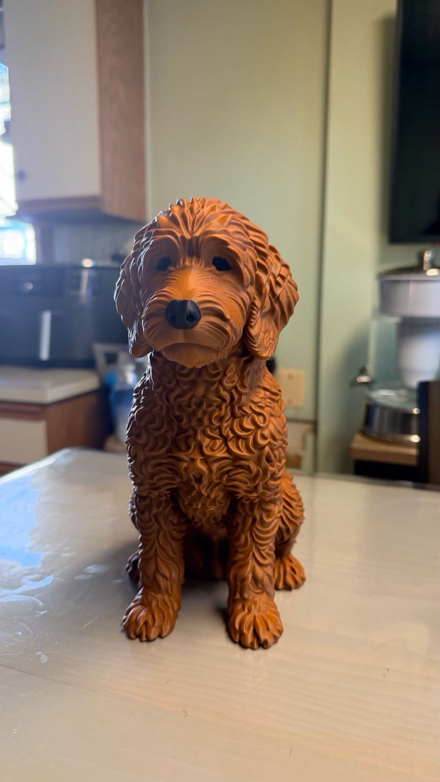 Cool Golden Doodle Statue 7”