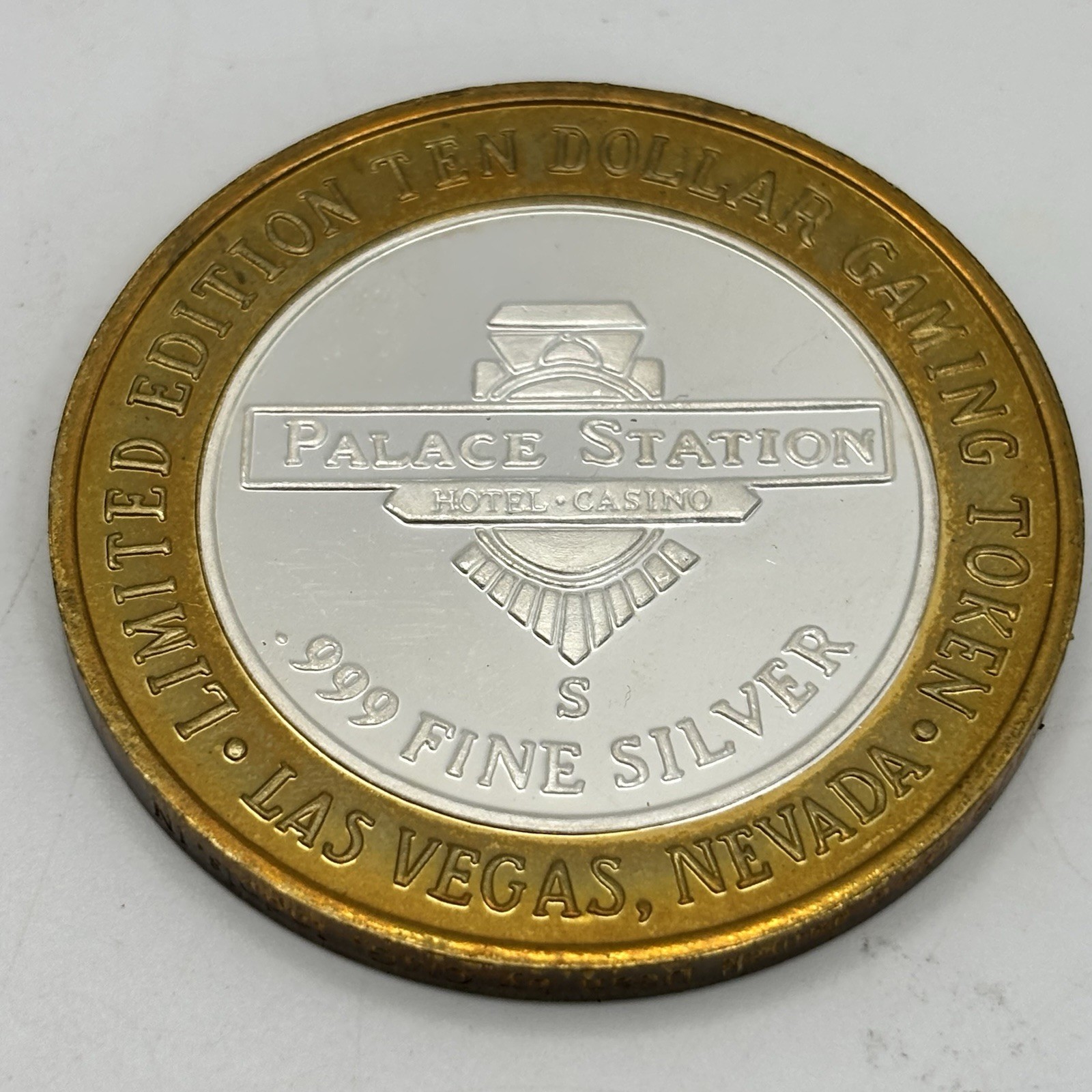 Las Vegas Nevada Palace Station Hotel James Dean Silver Strike .999 Silver Token