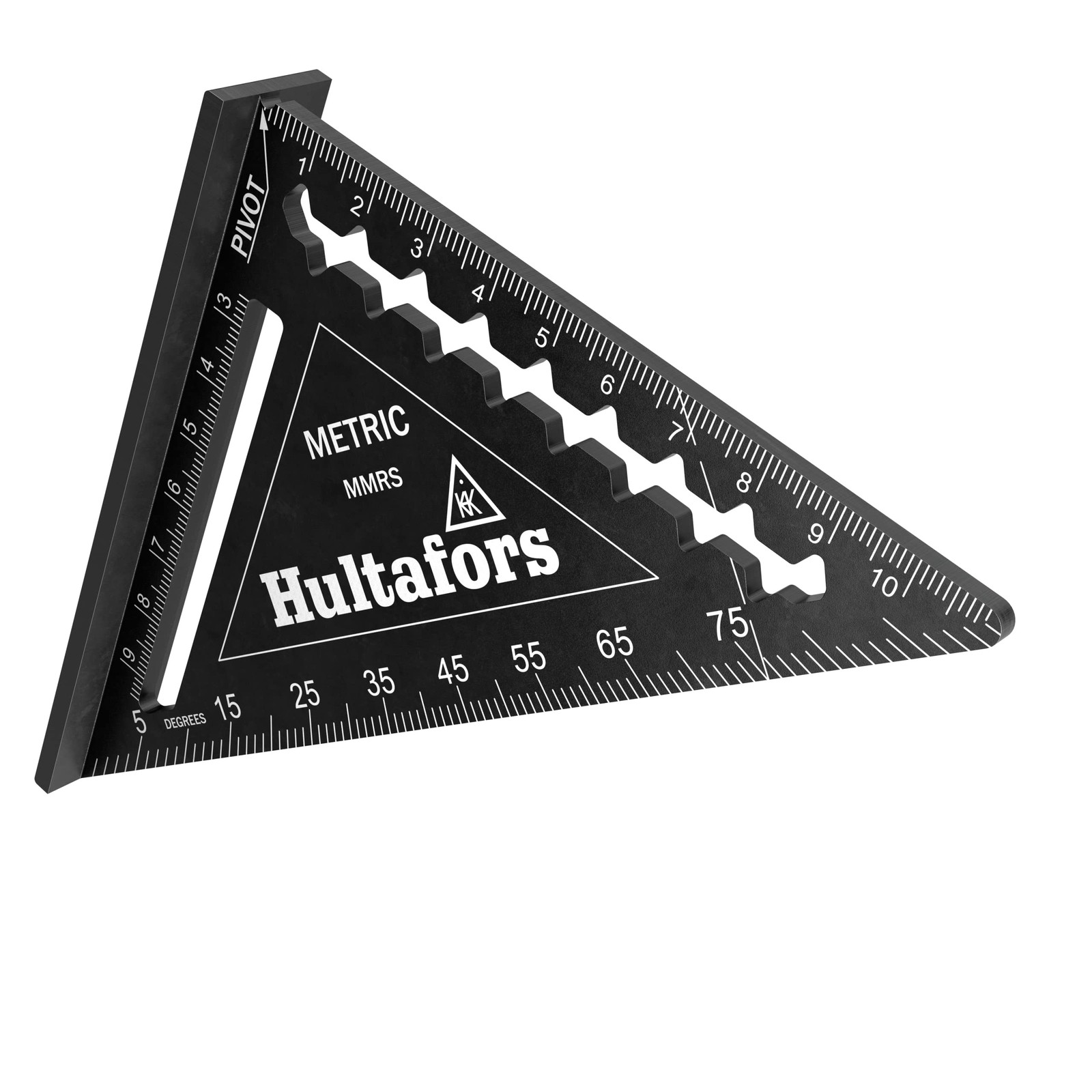 5-in-1 try square 110 mm I Hultafors I Carpenter's square CNC milled from alu...