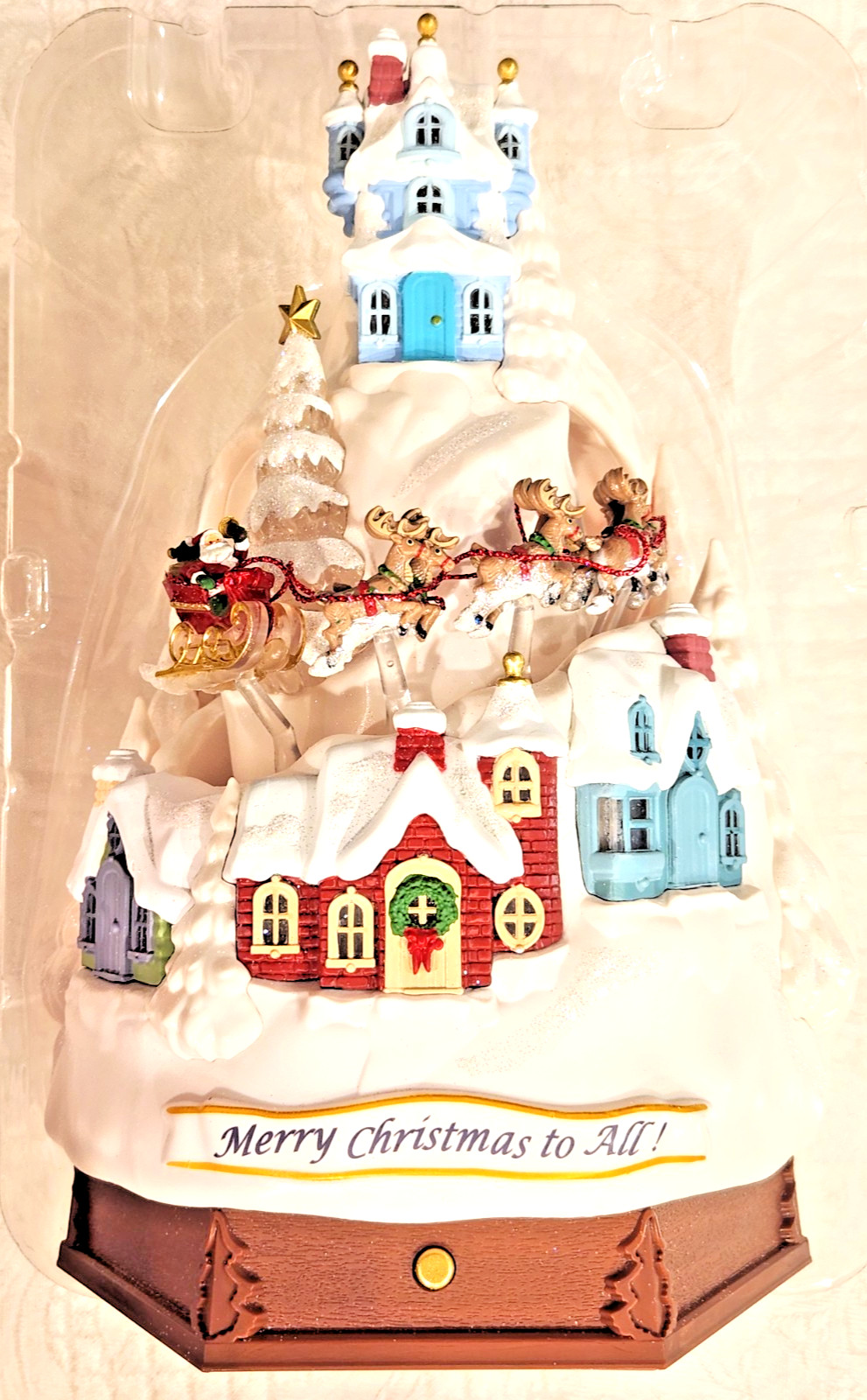 Hallmark Keepsake “Merry Christmas to All” Light/Motion/Sound -Table Decor- NIB