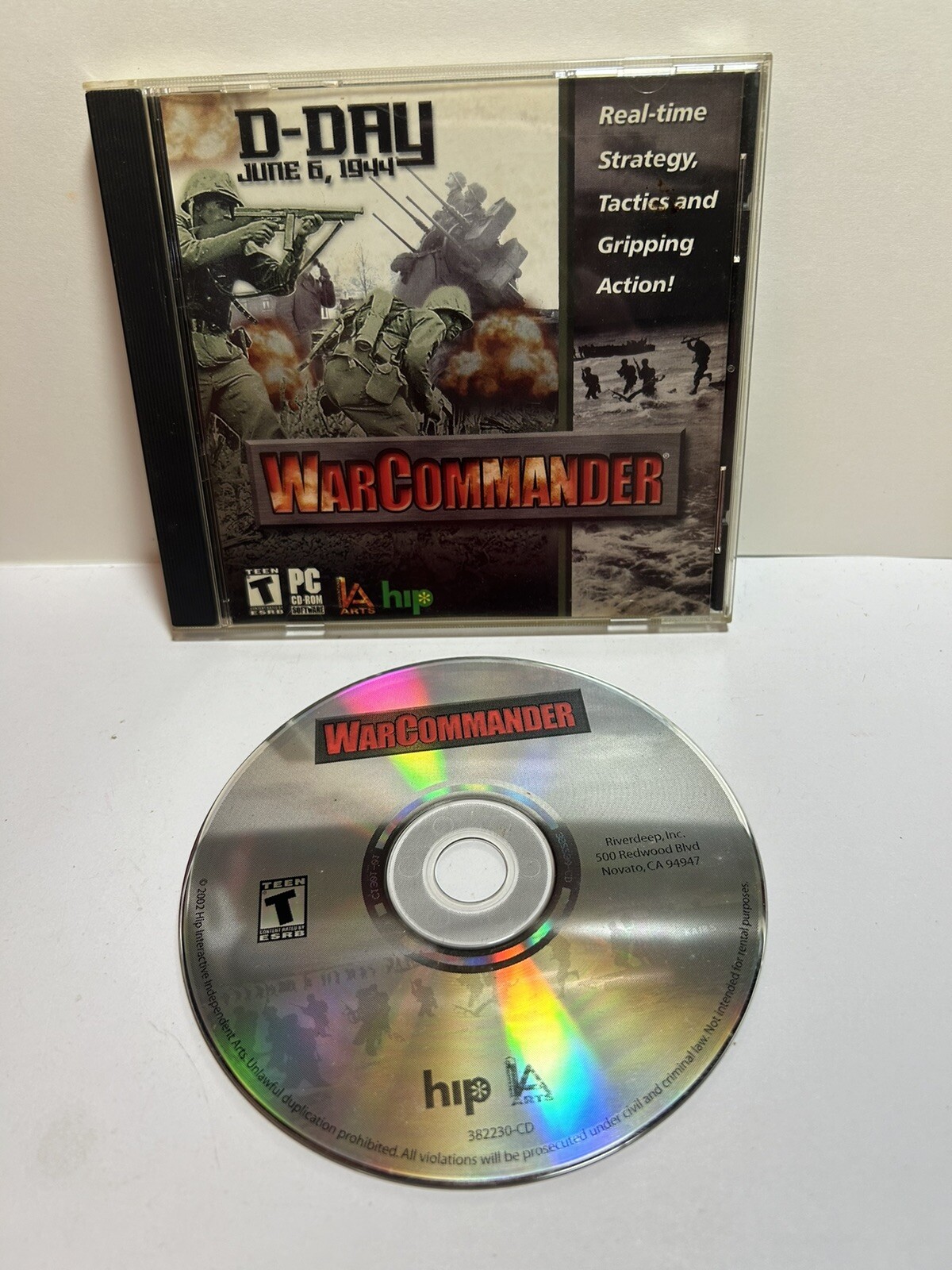 D-Day WarCommander War Commander PC Computer Game CD-ROM Disc TESTED WORKS