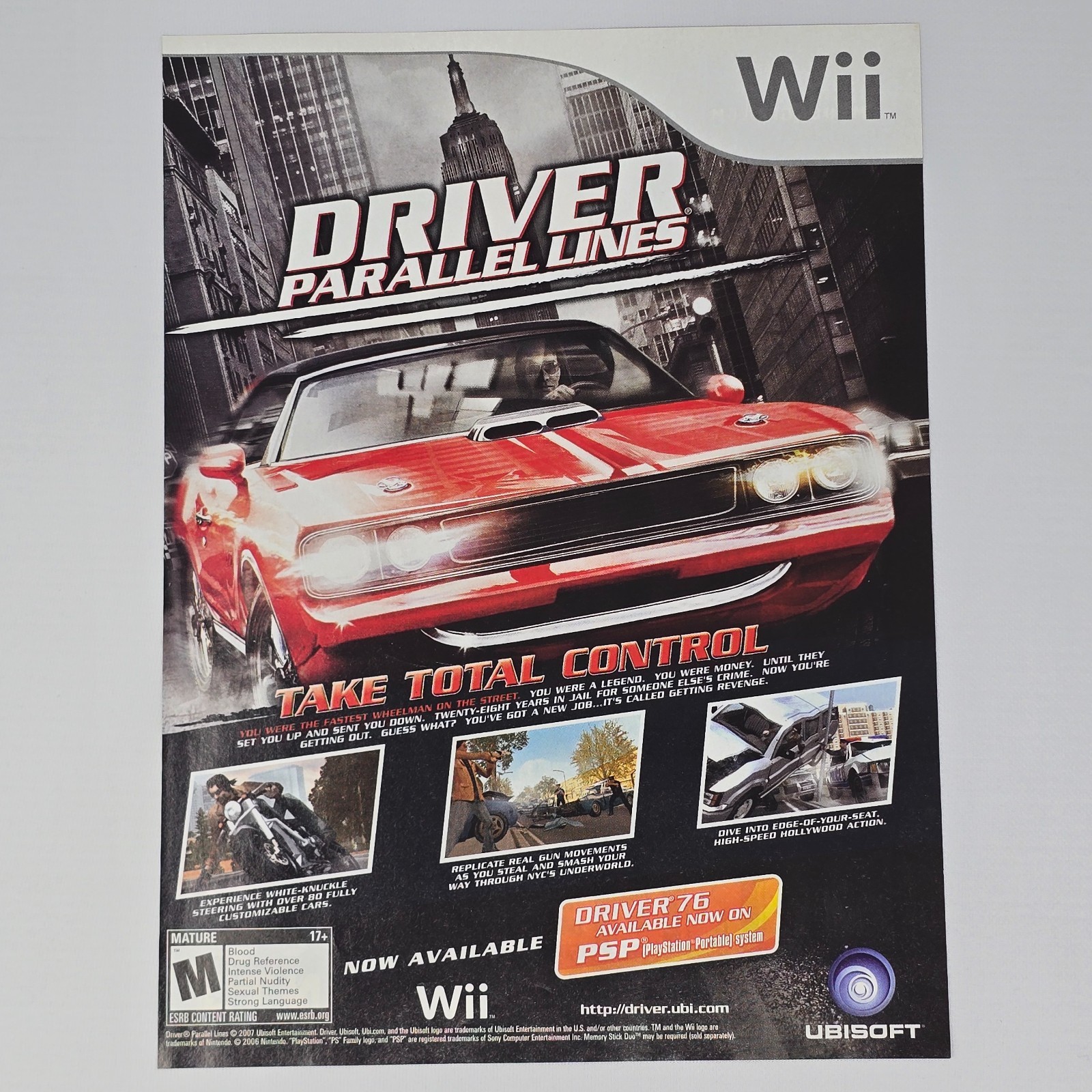 Driver Parallel Lines Wii Total Control Printer Ad/Poster