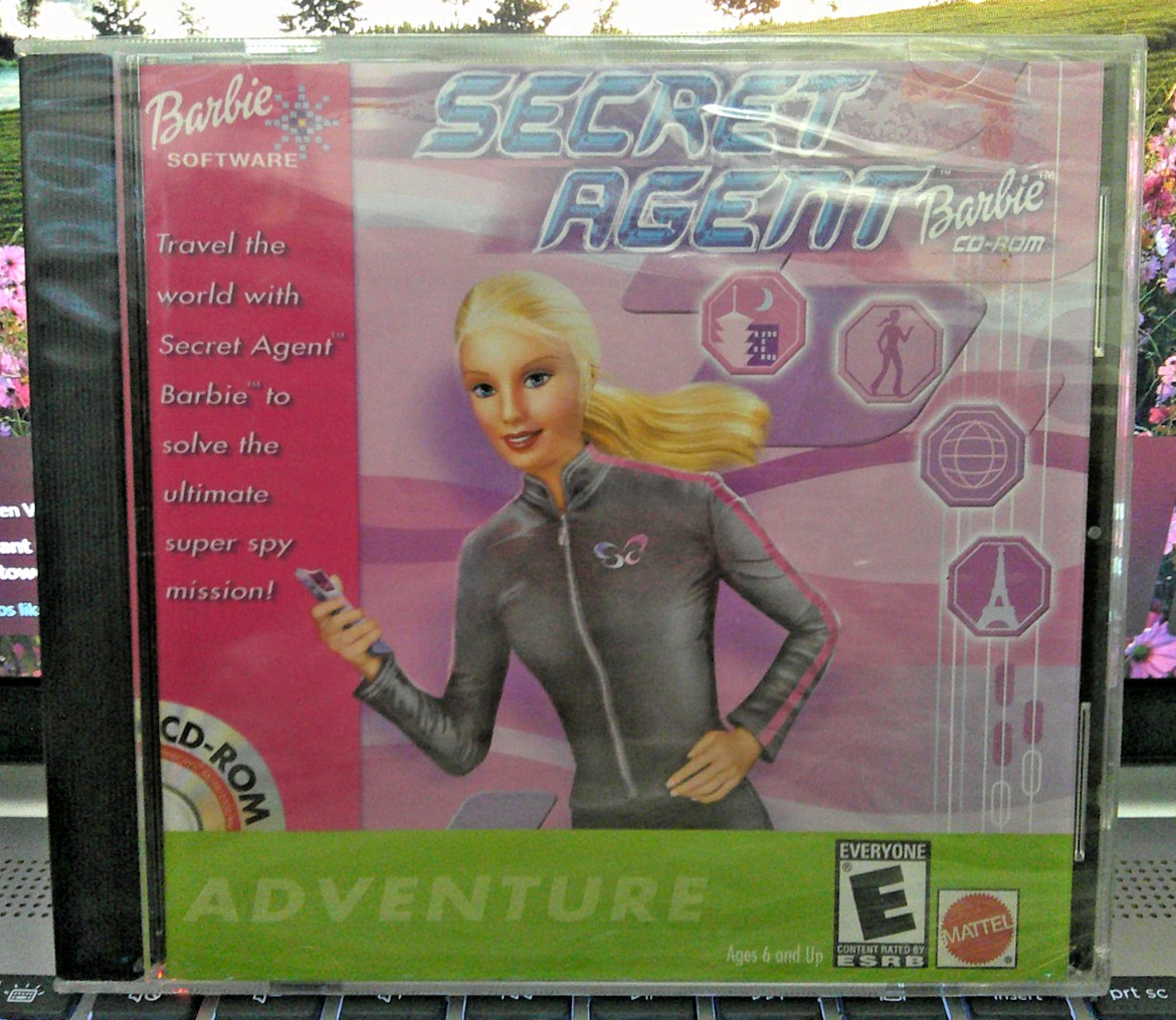 BARBIE SECRET AGENT PC CD ROM, (2001) WINDOWS 95/98/2000/ME FACTORY SEALED NEW