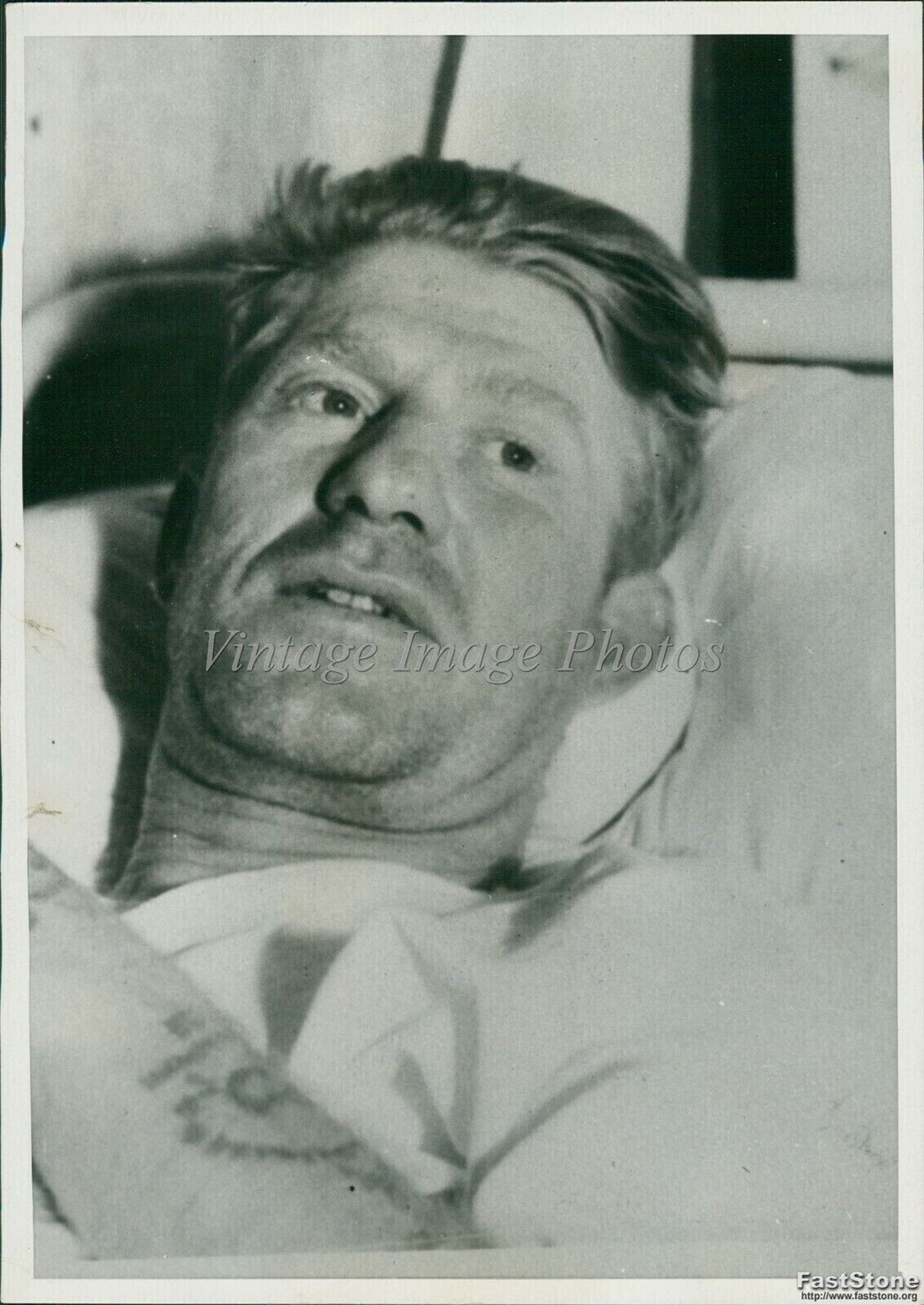 1934 Photo Sid Meyers Rescued After Being Trapped In Underwater Pipe Rescues 5x7