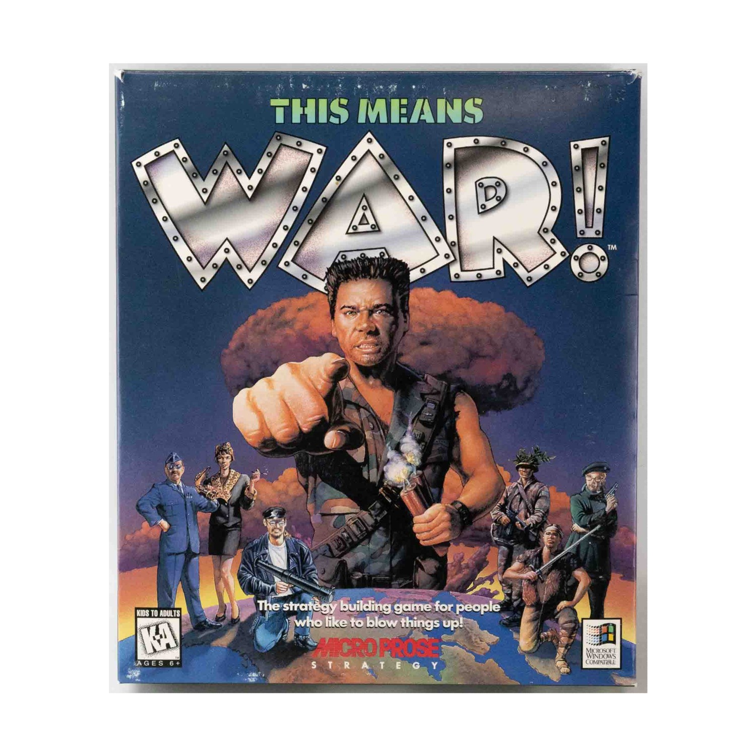 Microprose Computer Game This Means War VG+/NM