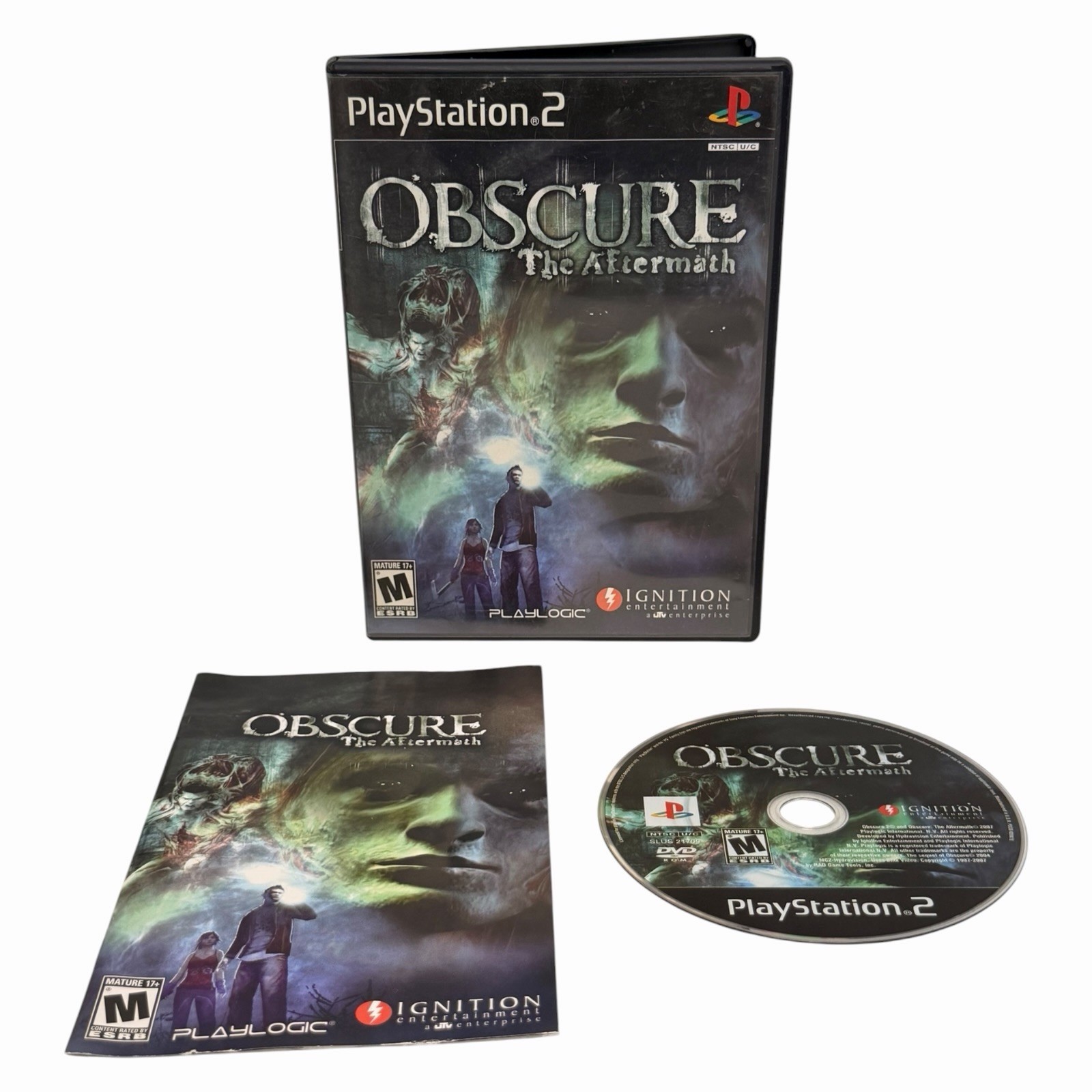 Obscure The Aftermath (Sony Playstation 2, 2008) PS2 Complete w/ Manual Tested