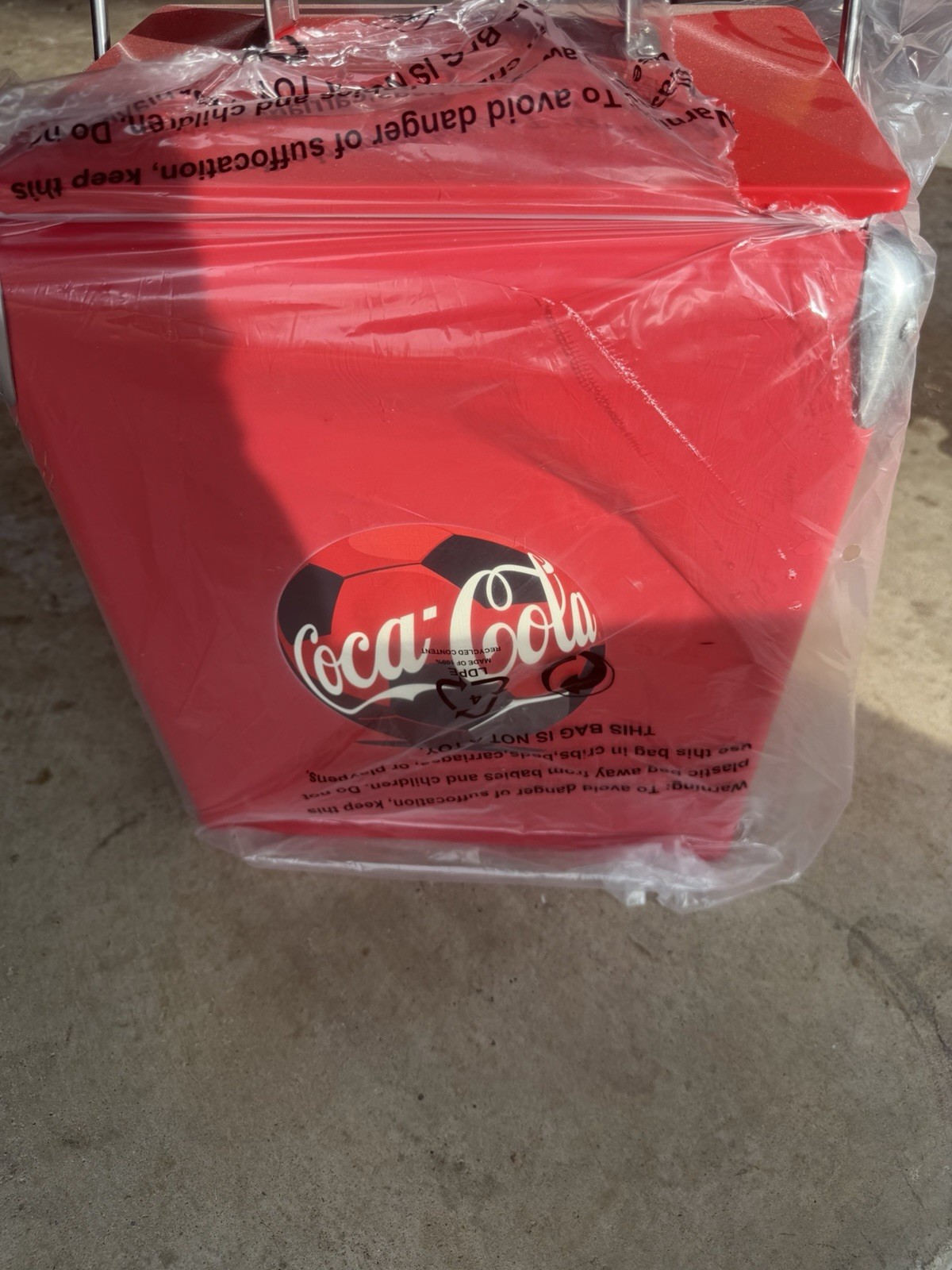 Vintage Coke Ice Chest FIFA Soccer World Cup