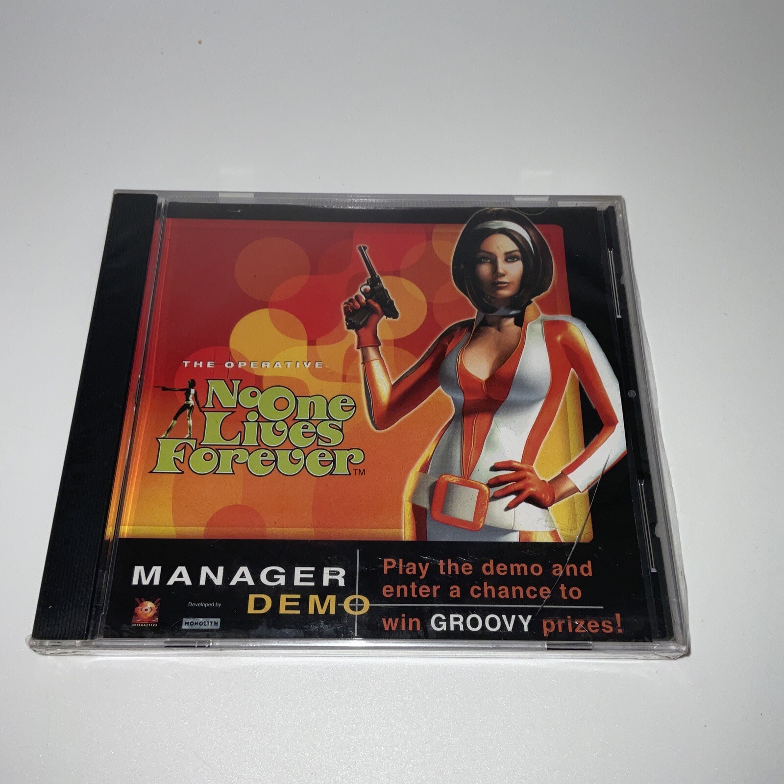 The Operative No One Lives Forever PC CD-ROM 2 Manager Demo Factory Sealed Rare