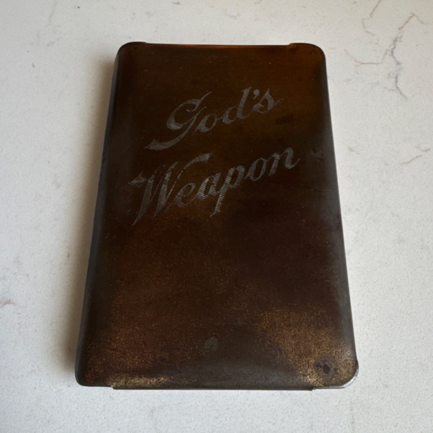 WWII Shield and Prayer Book Heart-Shield Bible & Psalms, Christian