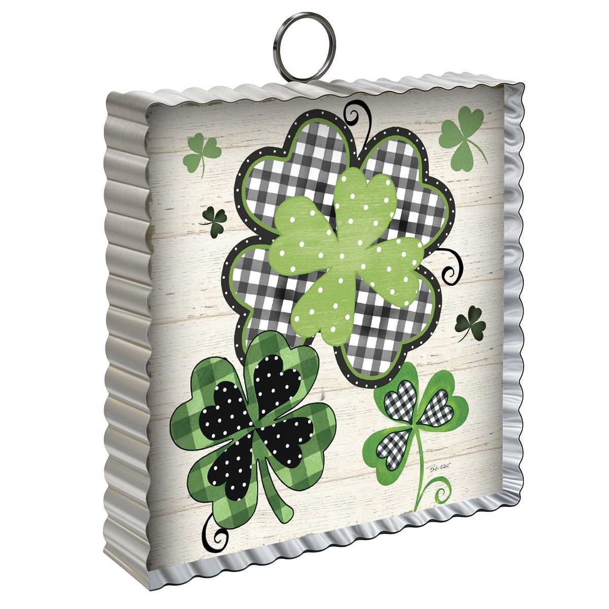 Briarwood Lane Spring St Patricks Day Patterned Shamrocks Metal Mini Moment 6x6
