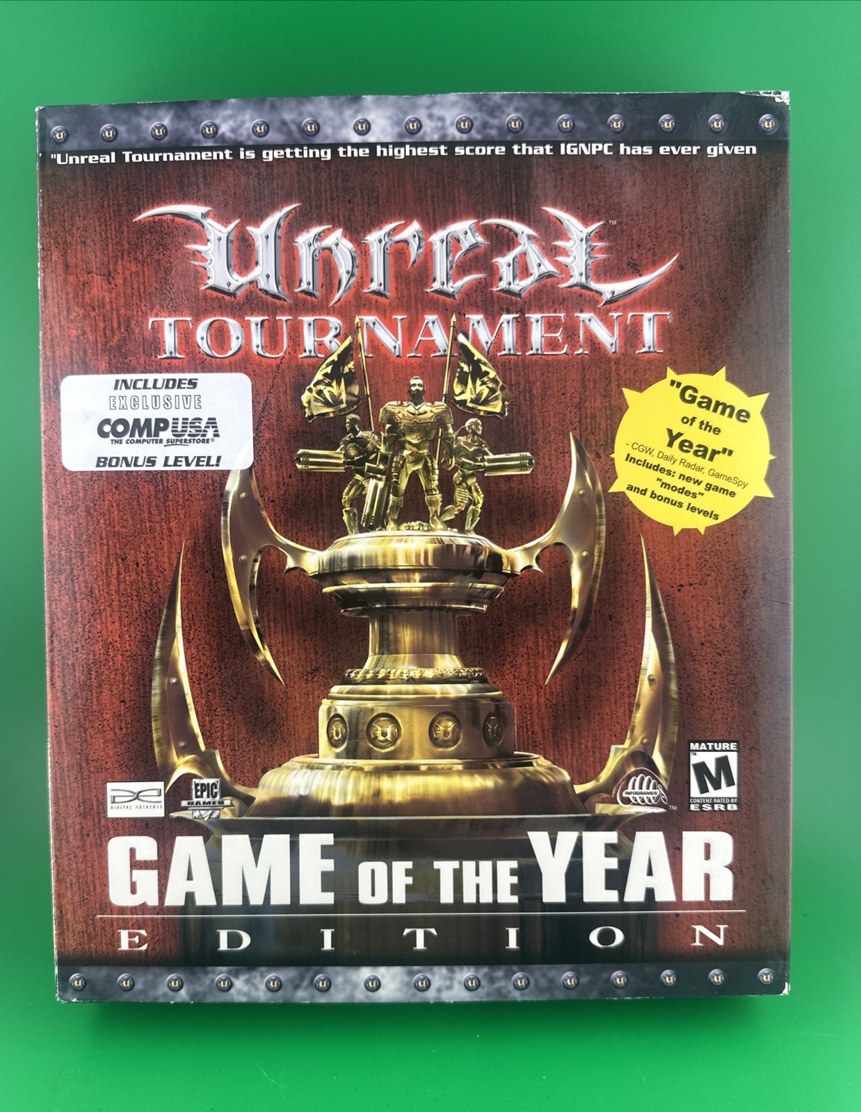 Unreal Tournament: Game of the Year, 2000, Big Box, New & Jewel Case Sealed